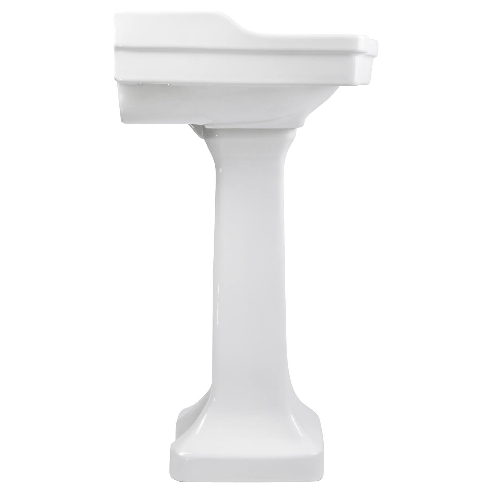 Francis 62cm 1 Tap Hole Pedestal Basin, White