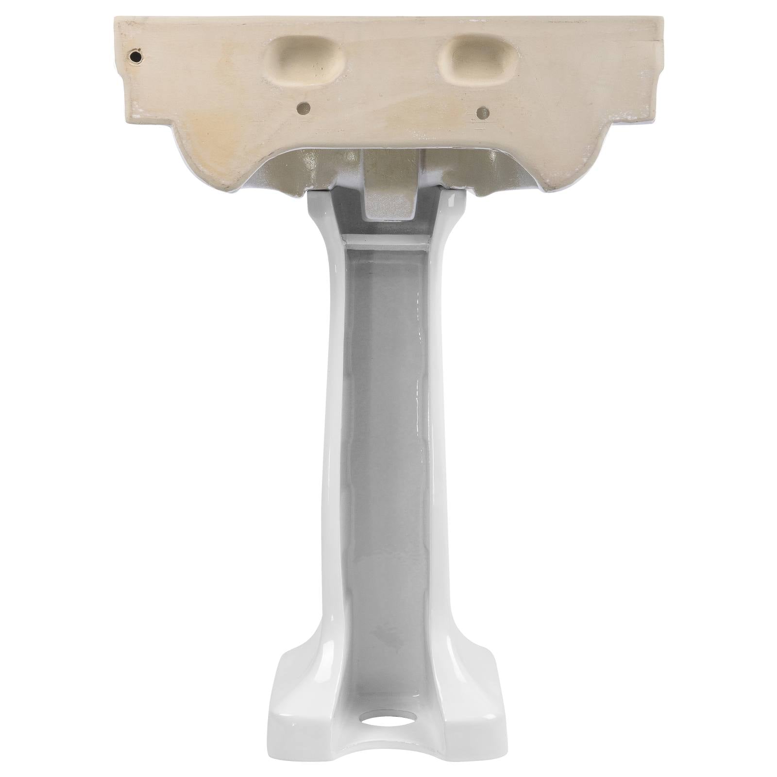 Francis 62cm 1 Tap Hole Pedestal Basin, White