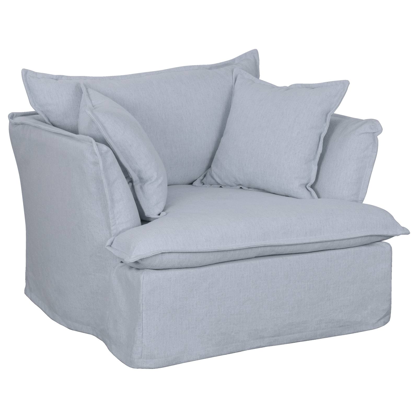 Carla Armchair, Light Grey
