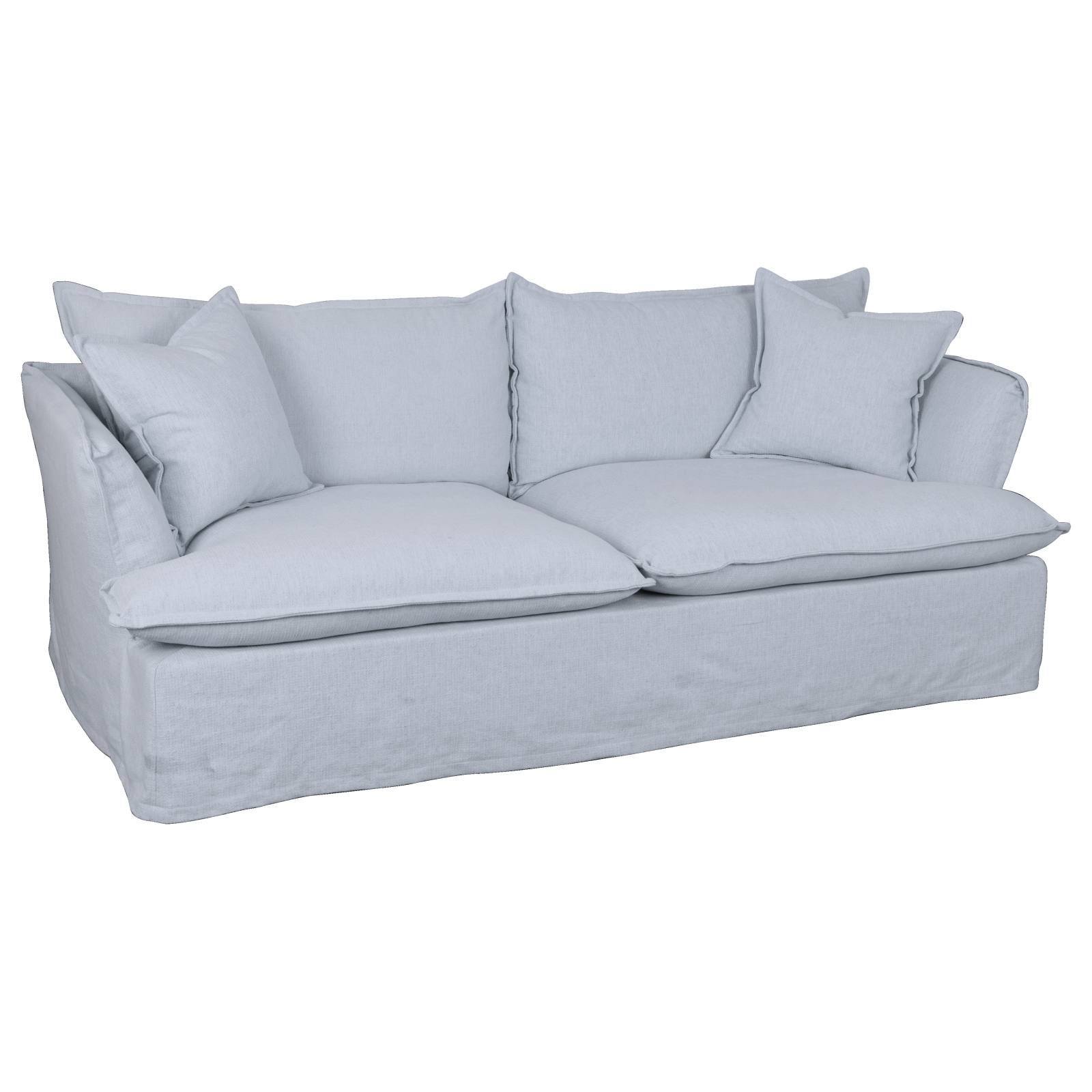 Carla 3 Seater Sofa, Light Grey