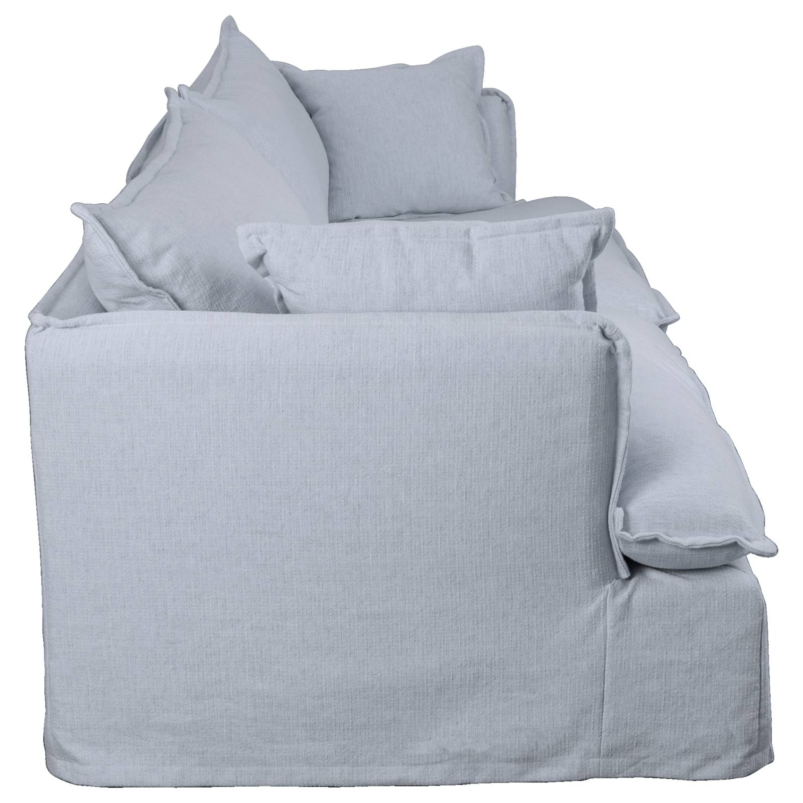 Carla 4 Seater Sofa, Light Grey