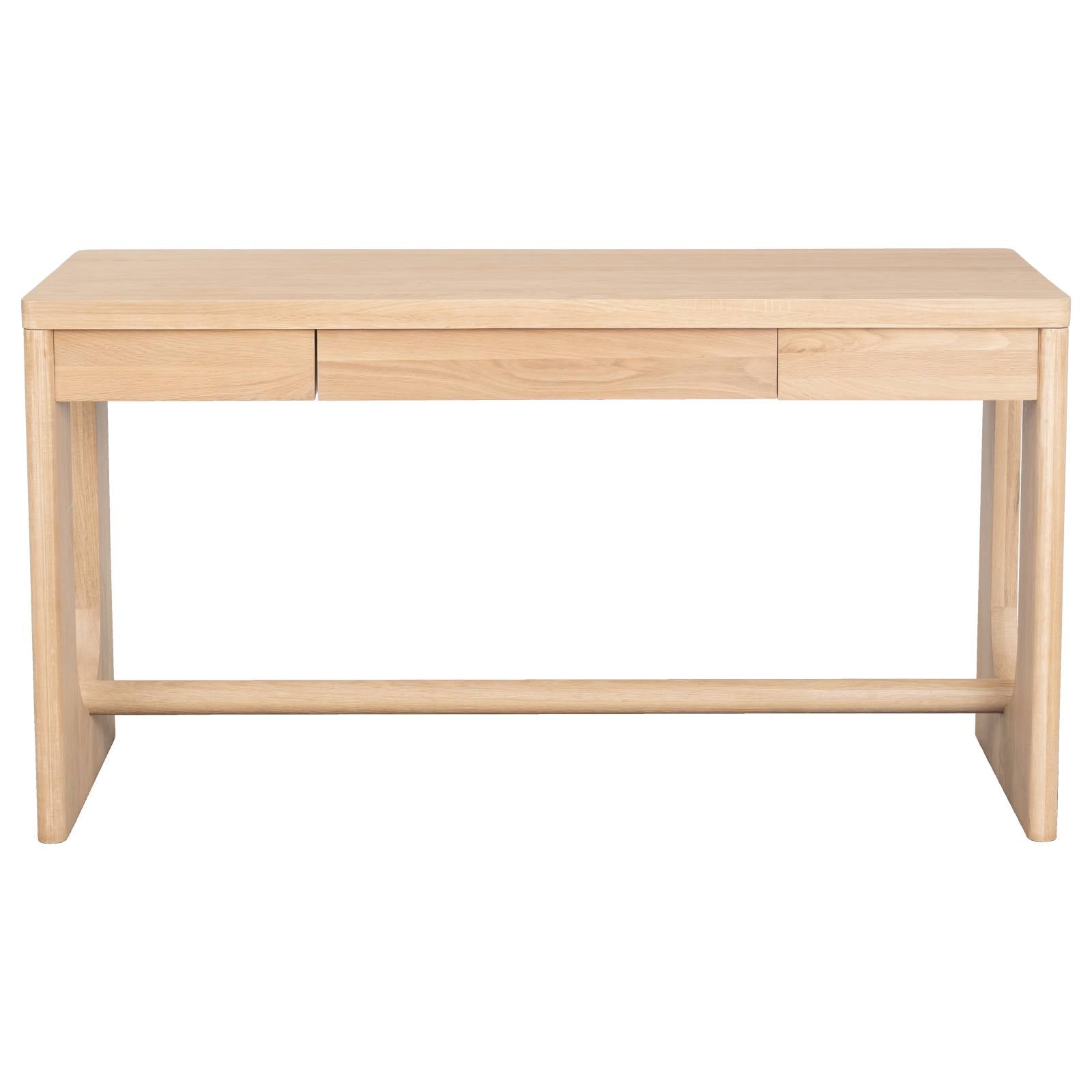 Shenali 140cm Oak Console Desk, Natural