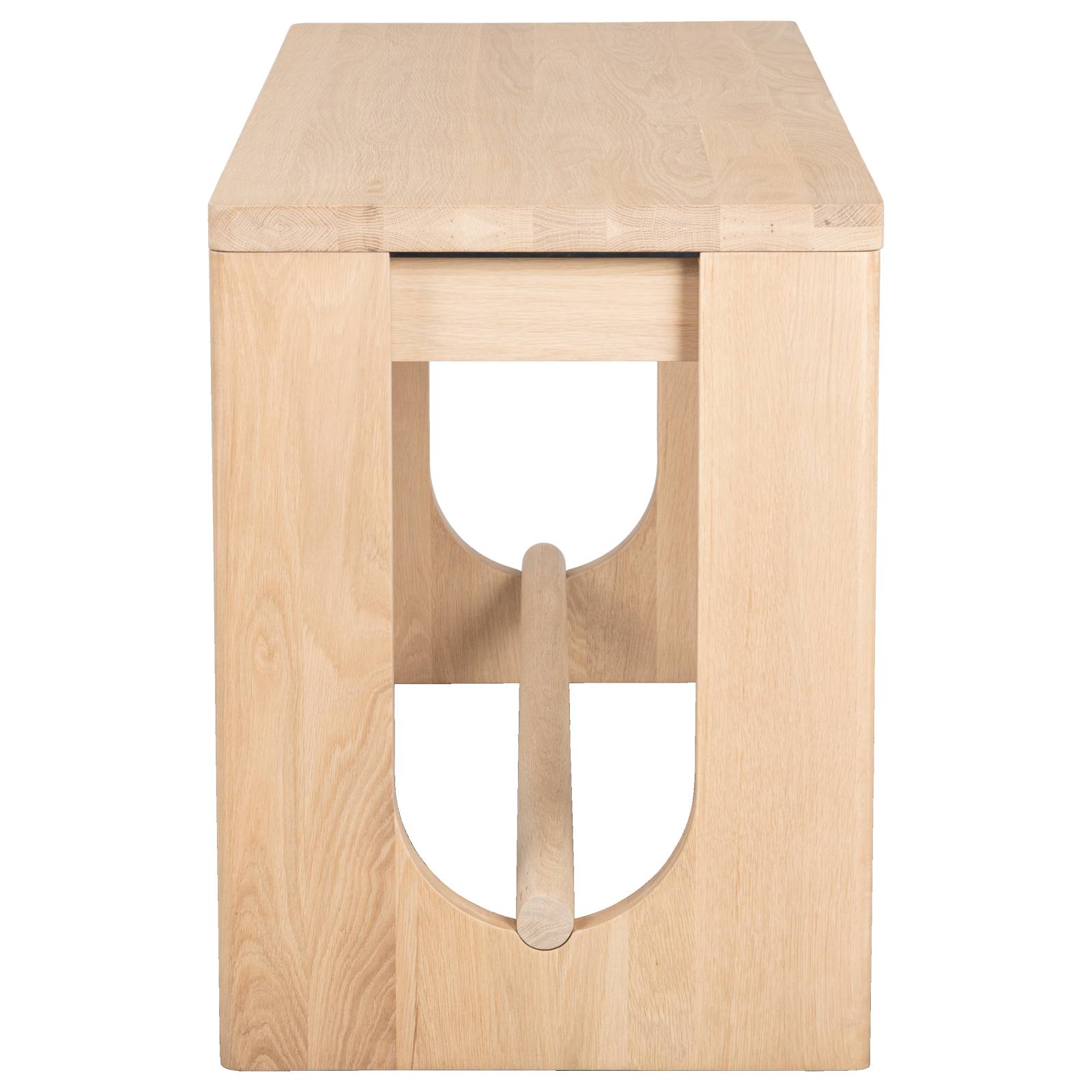 Shenali 140cm Oak Console Desk, Natural