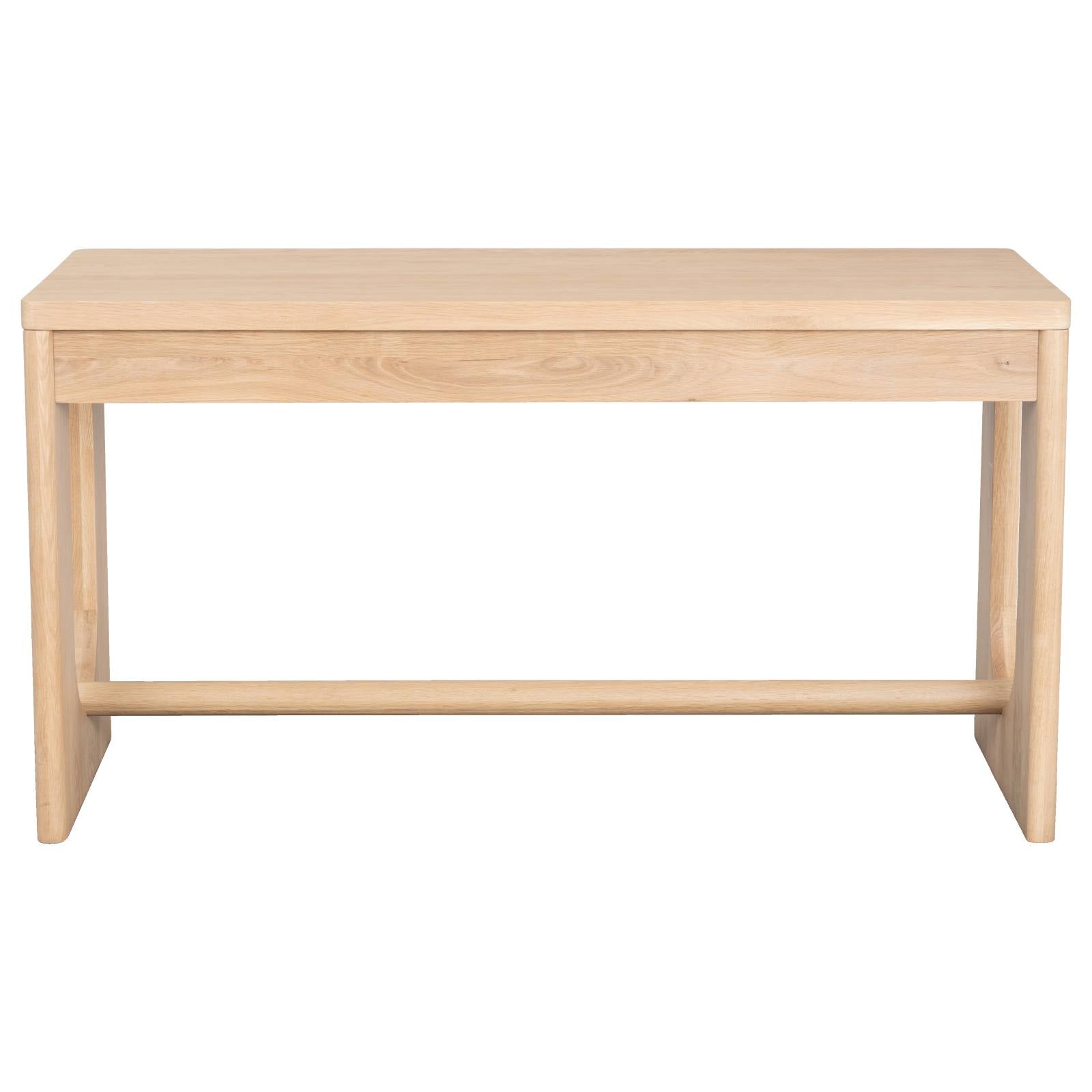 Shenali 140cm Oak Console Desk, Natural