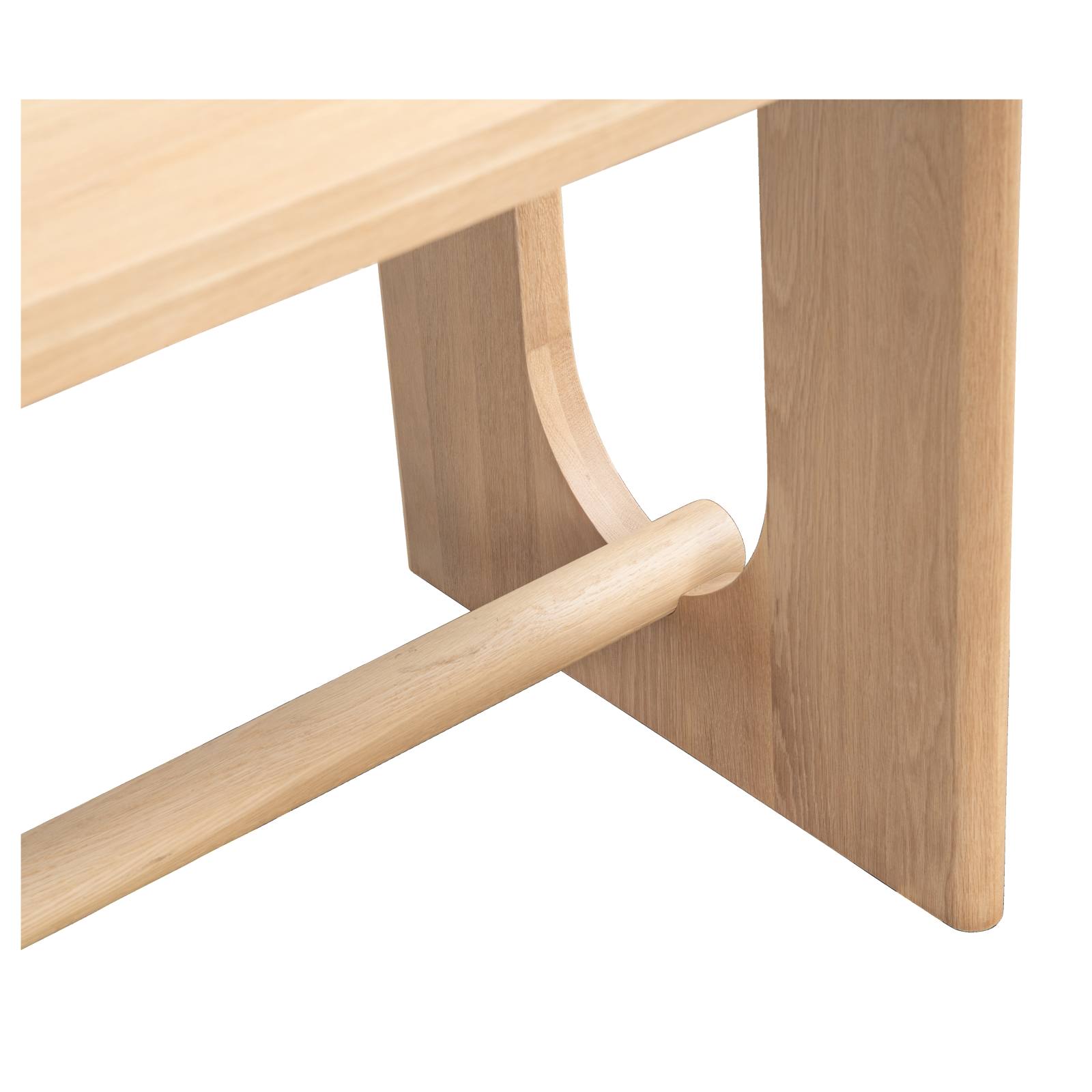 Shenali 210cm Oak Dining Table, Natural