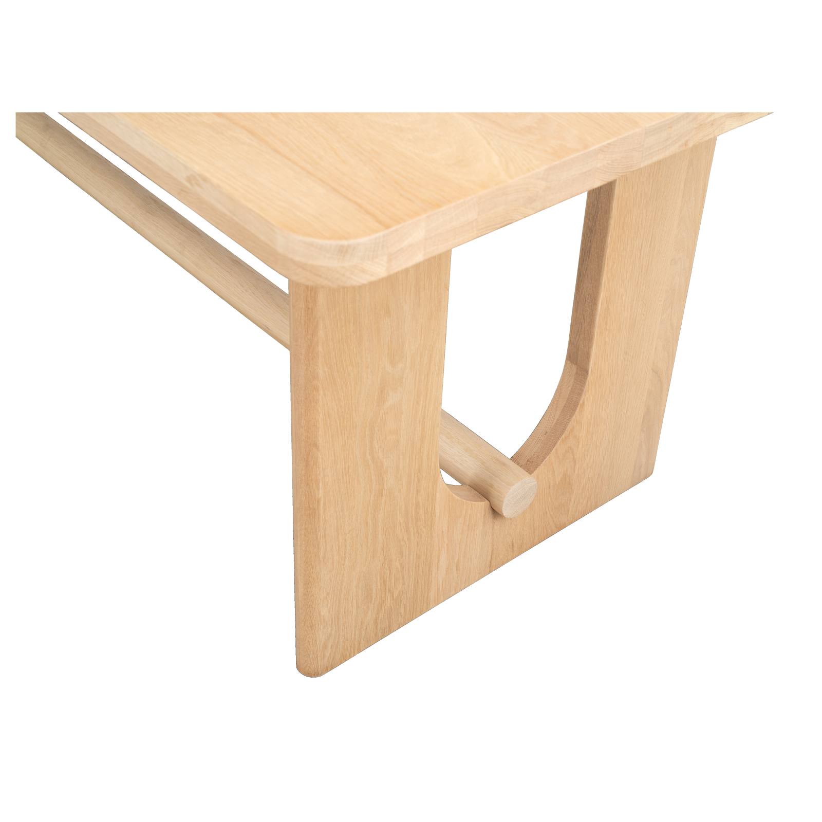 Shenali 210cm Oak Dining Table, Natural