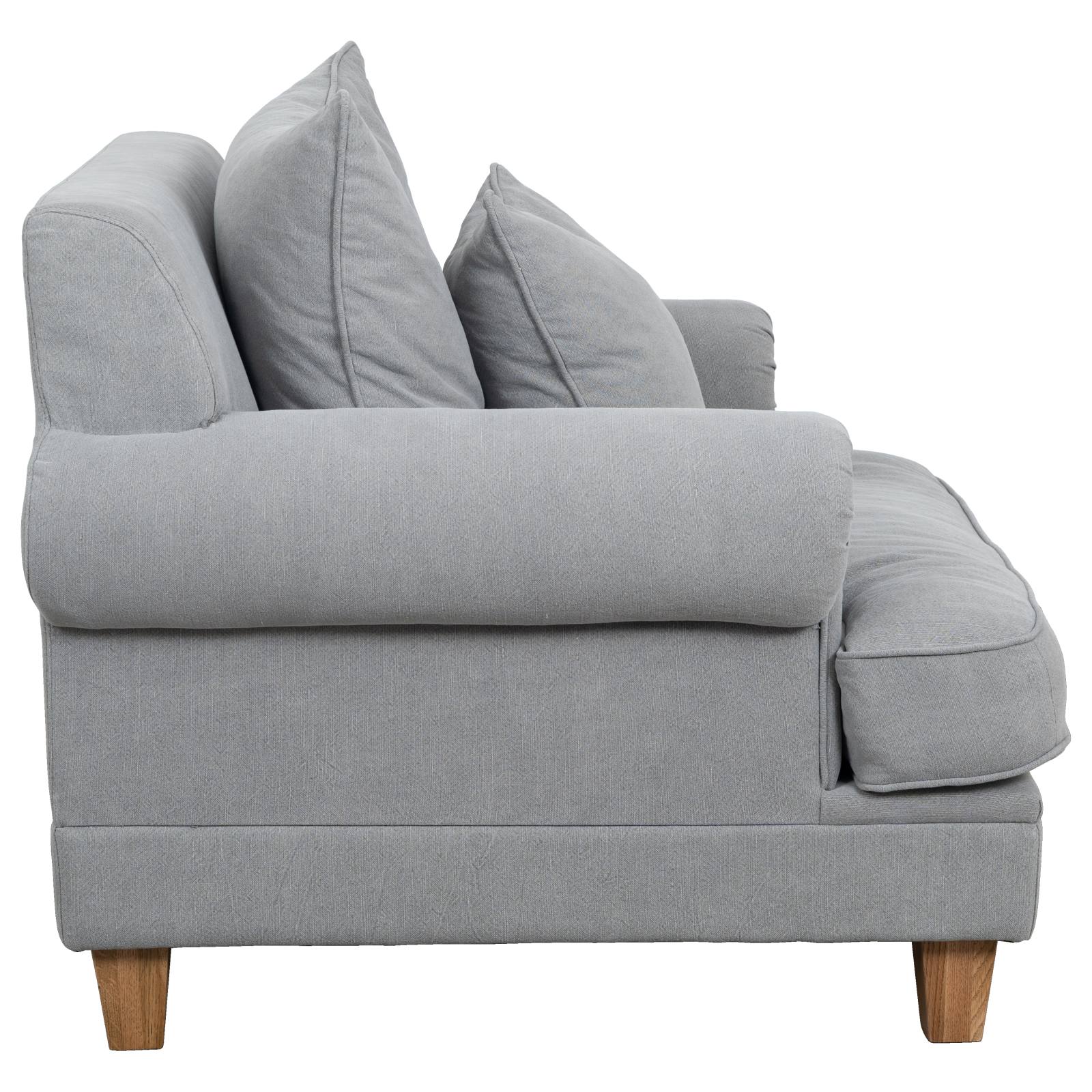 Laura Fabric Armchair, Stone Grey