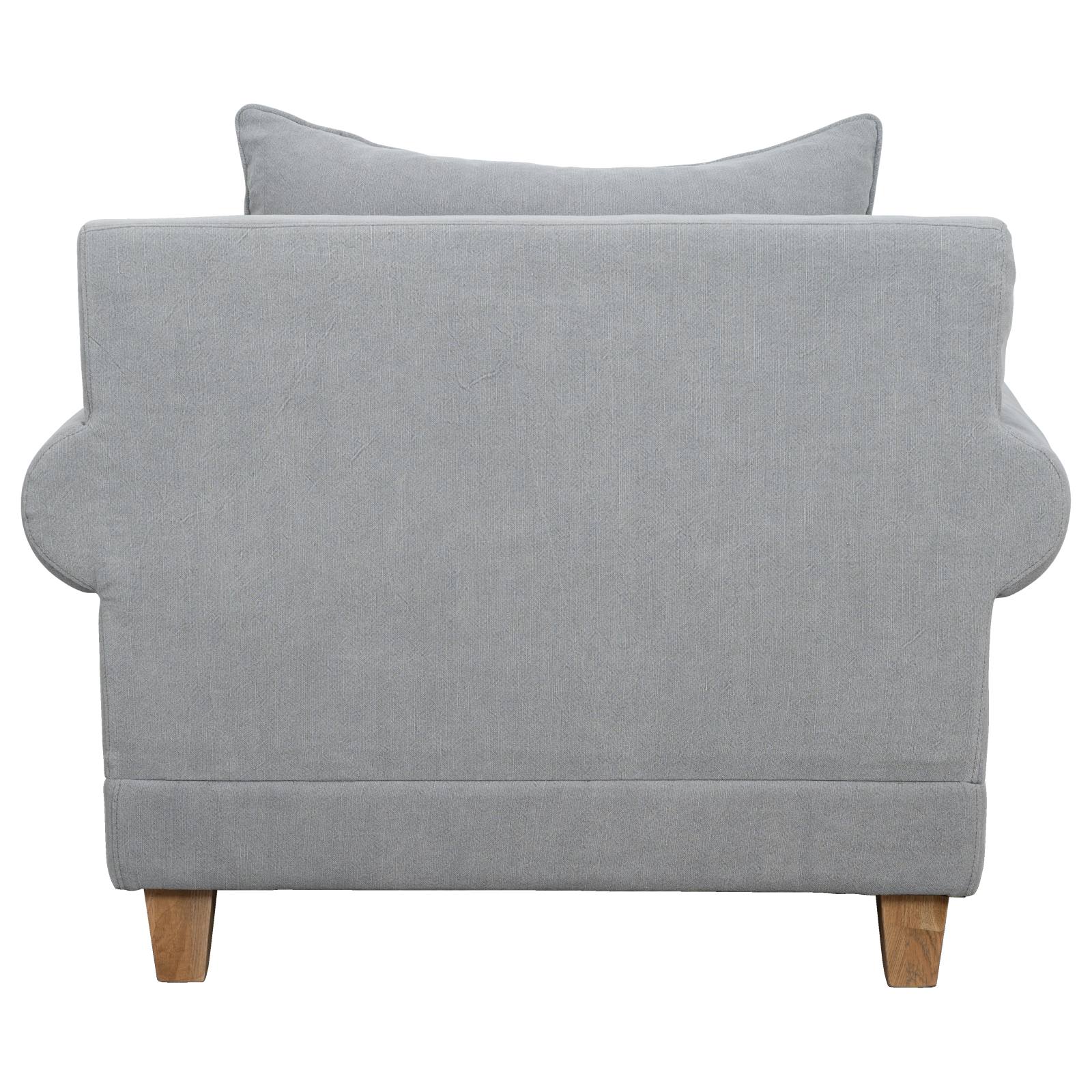 Laura Fabric Armchair, Stone Grey