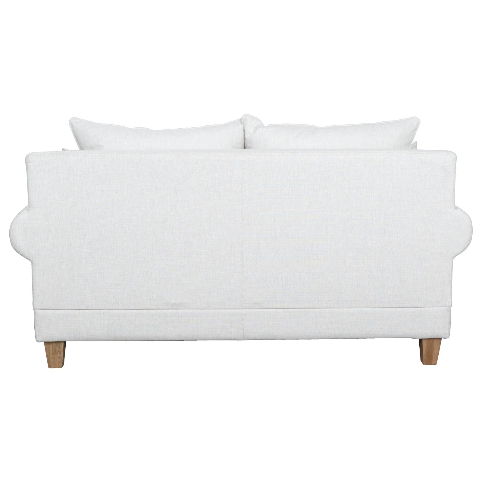 Laura 2 Seater Fabric Sofa, Pearl White