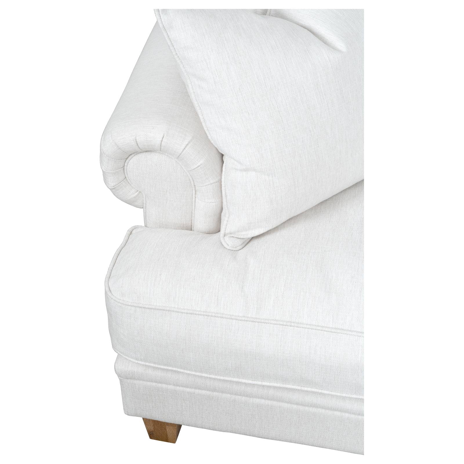 Laura 2 Seater Fabric Sofa, Pearl White