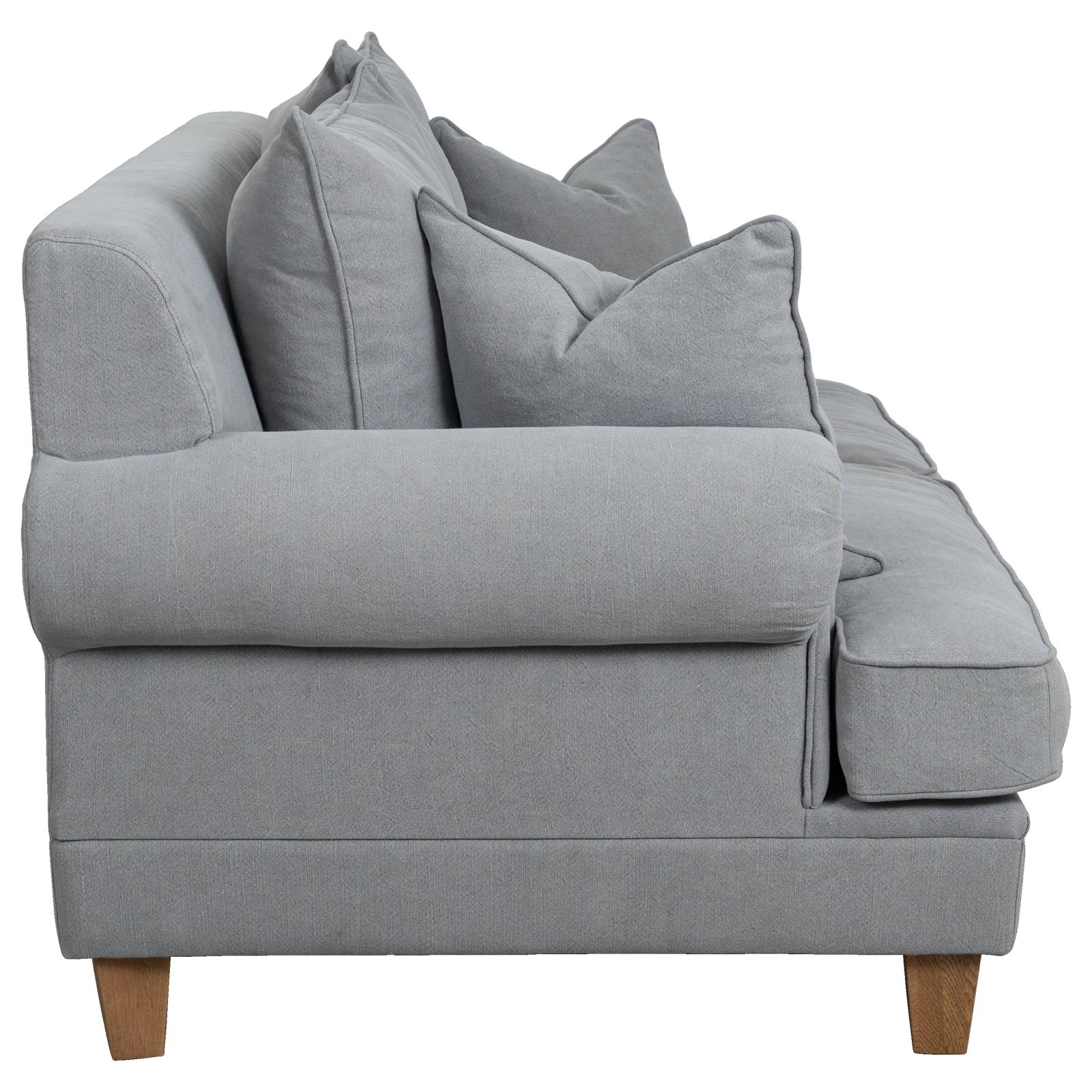 Laura 2 Seater Fabric Sofa, Stone Grey