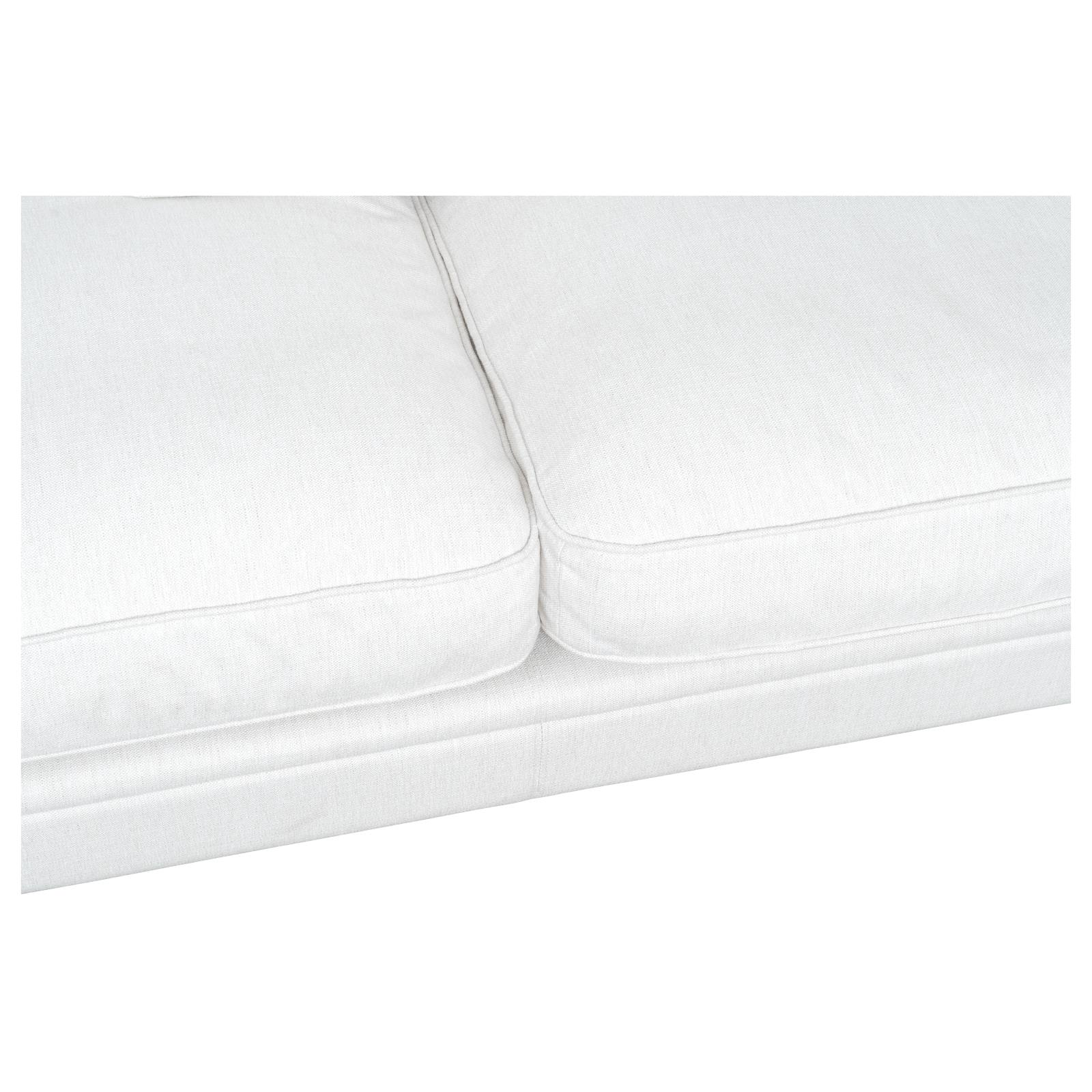 Laura 3 Seater Fabric Sofa, Pearl White