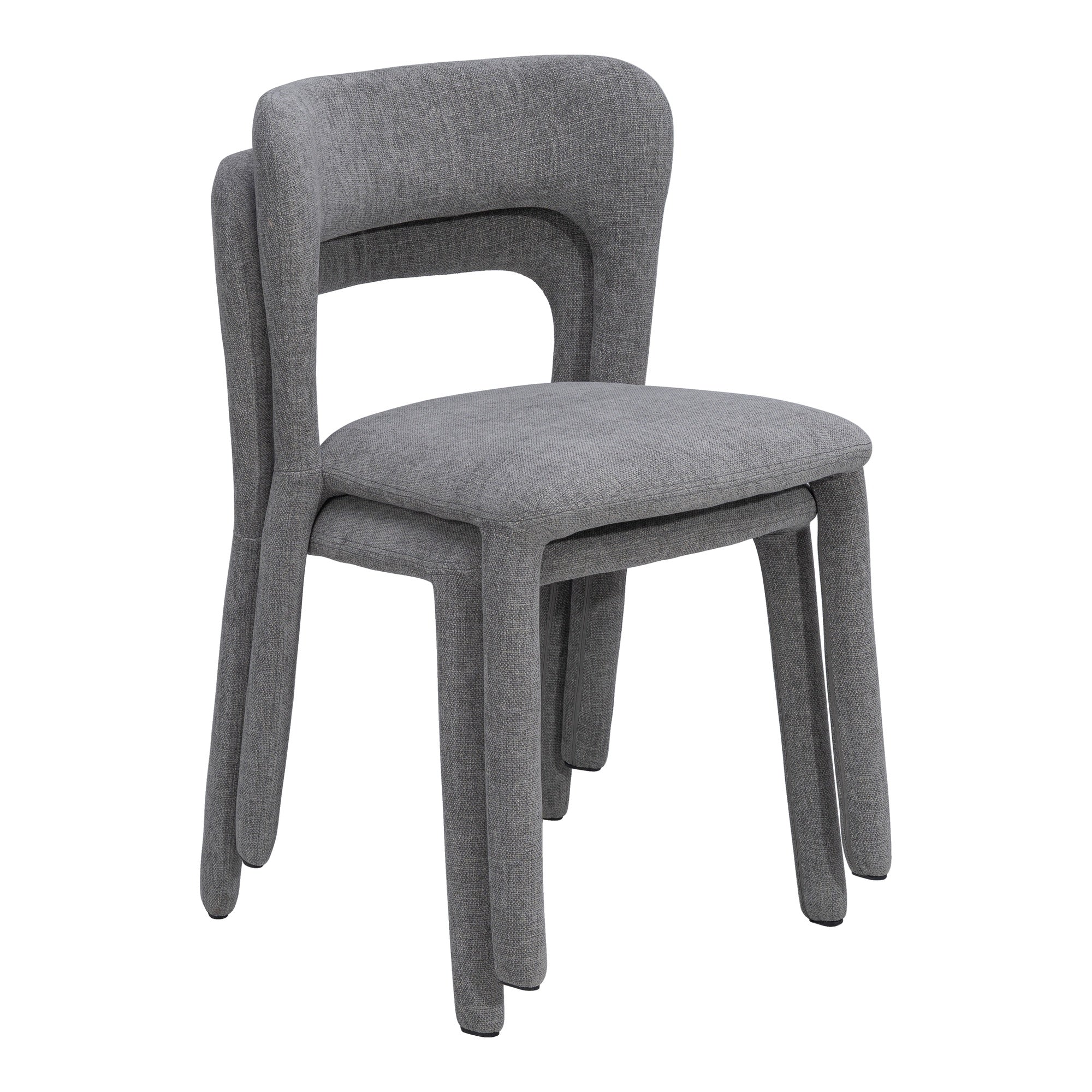 Elray Fabric Dining Chair, Light Grey