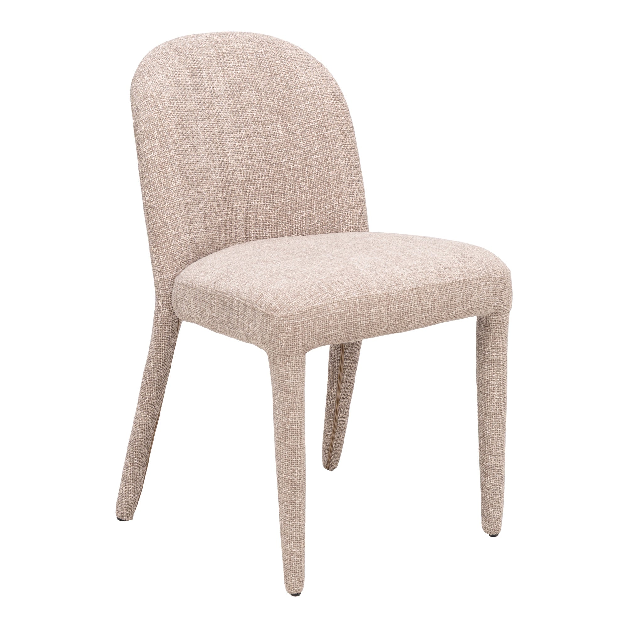 Lynden Fabric Dining Chair, Light Brown