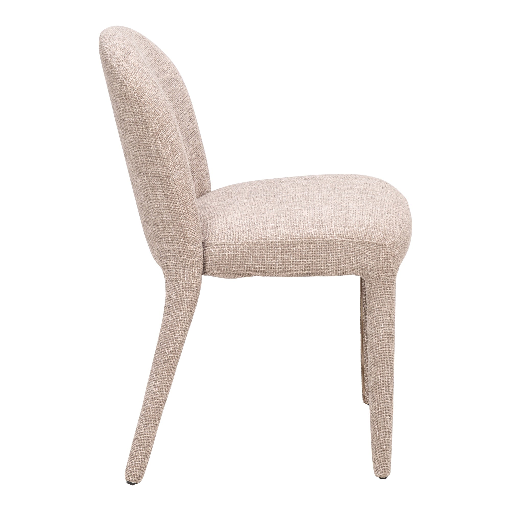 Lynden Fabric Dining Chair, Light Brown
