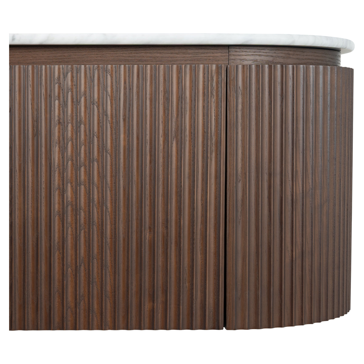 Cadence 1800mm Carrara Marble Top Wall Hung Vanity, Walnut