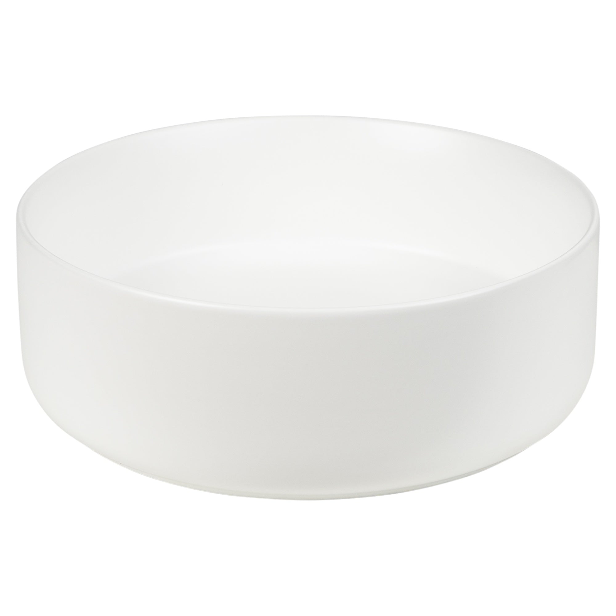 Angelo 36cm Ceramic Round Counter Top Basin, Matte White
