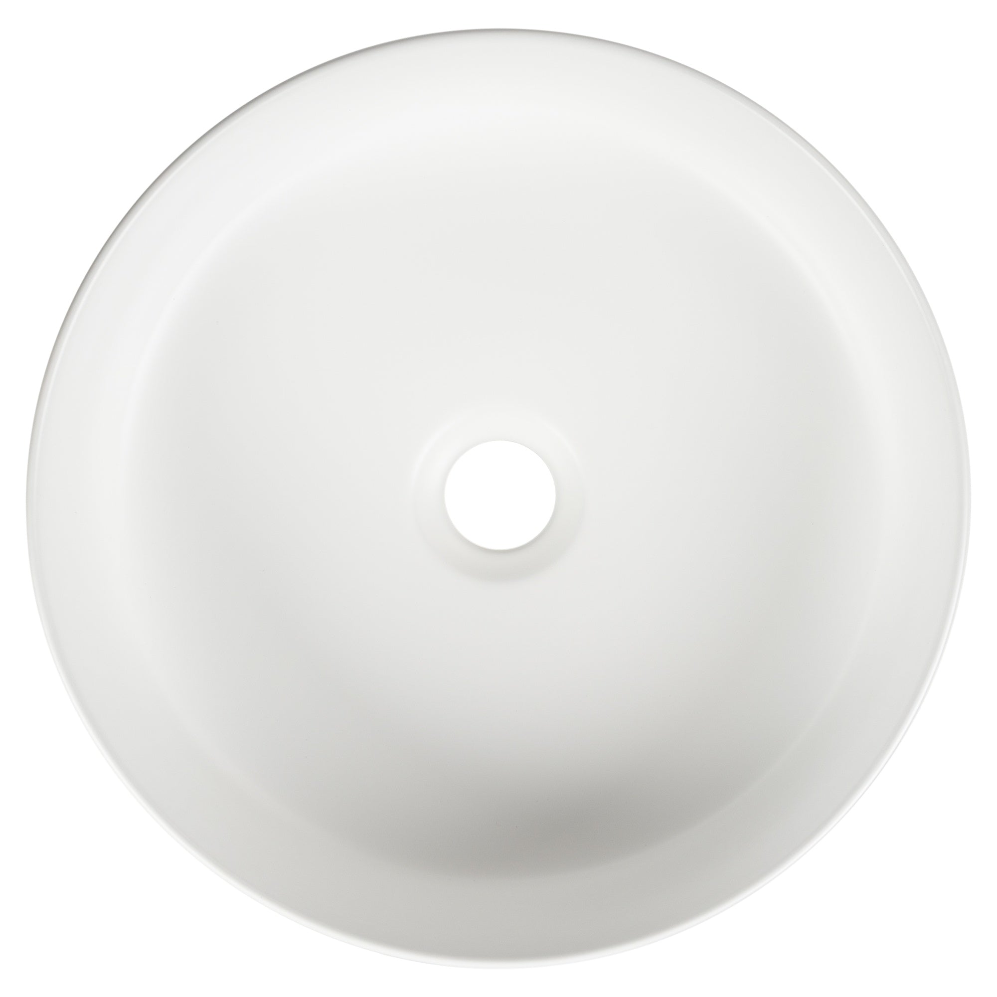 Angelo 36cm Ceramic Round Counter Top Basin, Matte White
