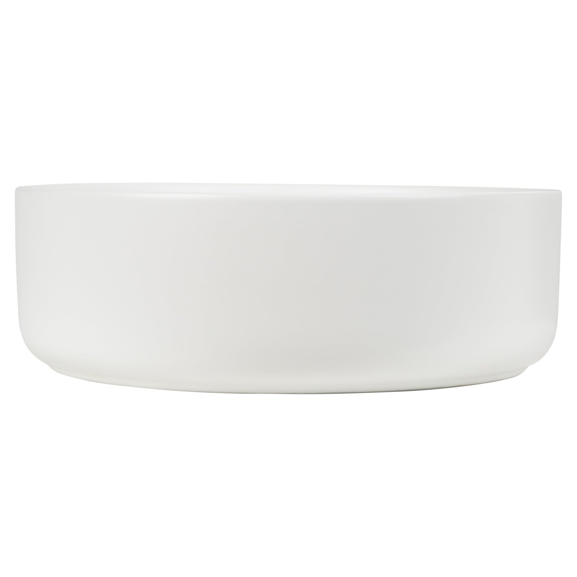 Angelo 36cm Ceramic Round Counter Top Basin, Matte White