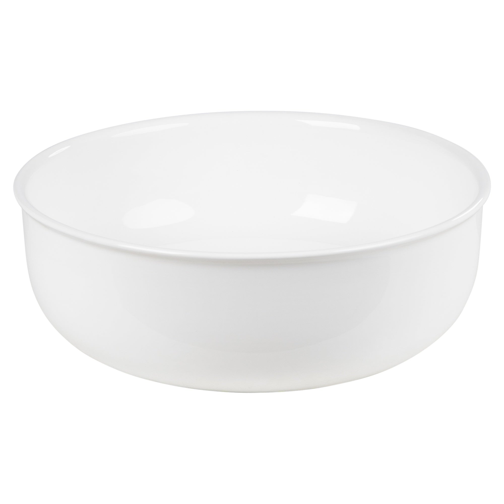 Classic 36cm Ceramic Round Counter Top Basin, Gloss White