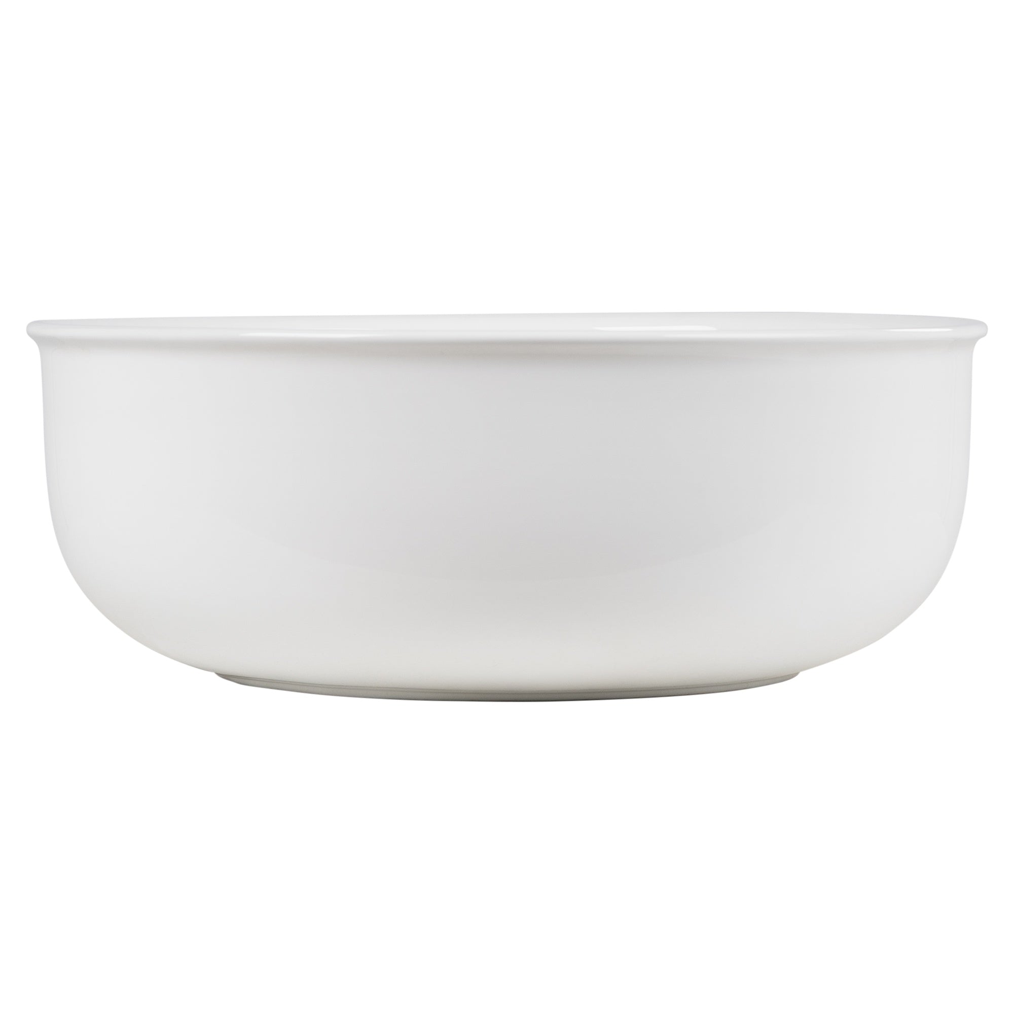 Classic 36cm Ceramic Round Counter Top Basin, Gloss White