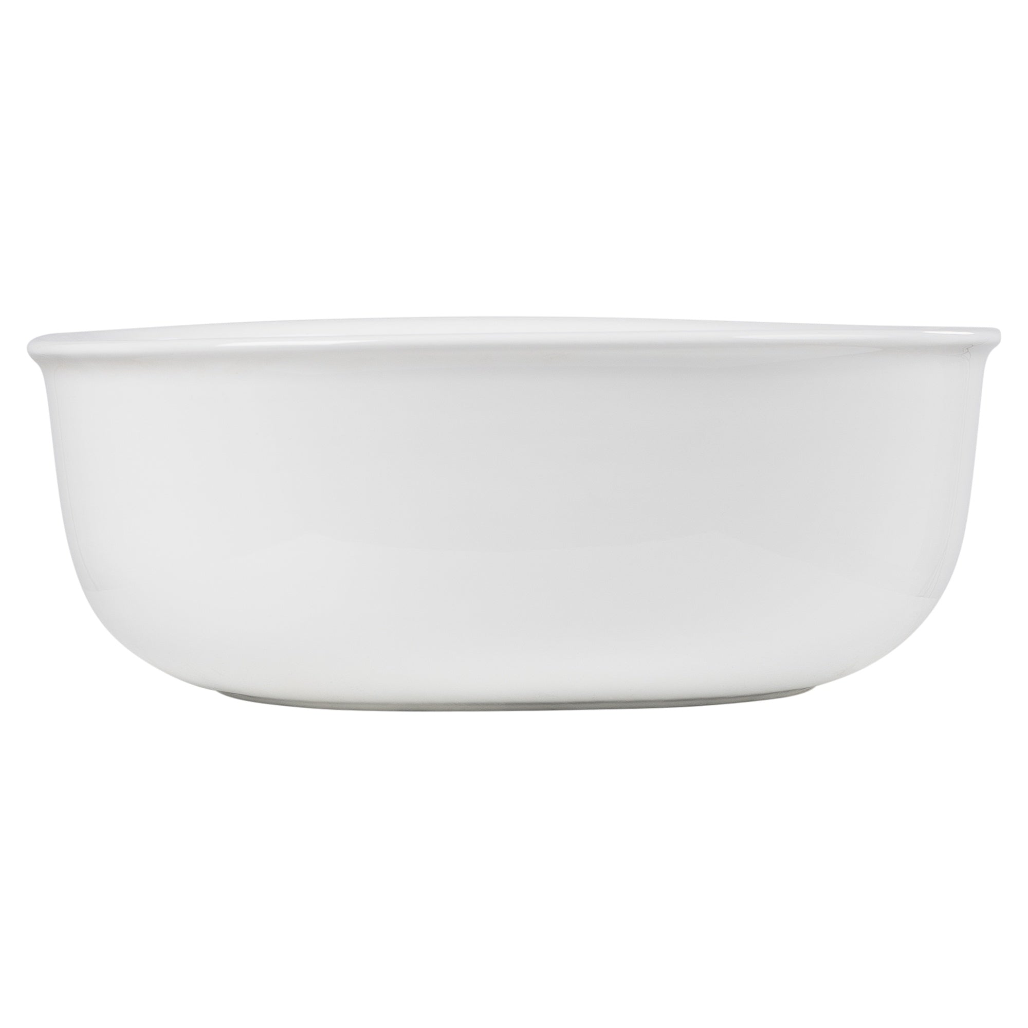 Classic 36cm Ceramic Round Counter Top Basin, Gloss White