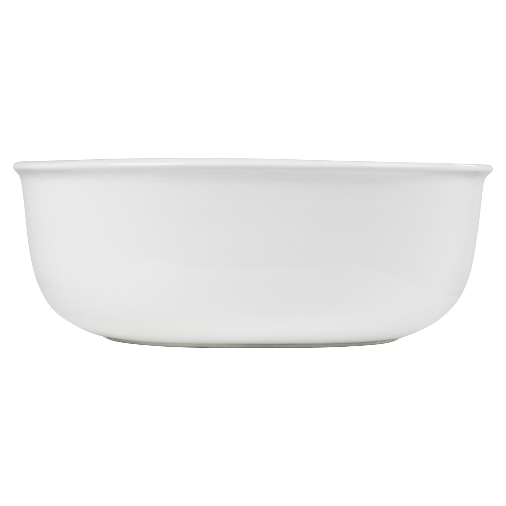 Classic 36cm Ceramic Round Counter Top Basin, Gloss White