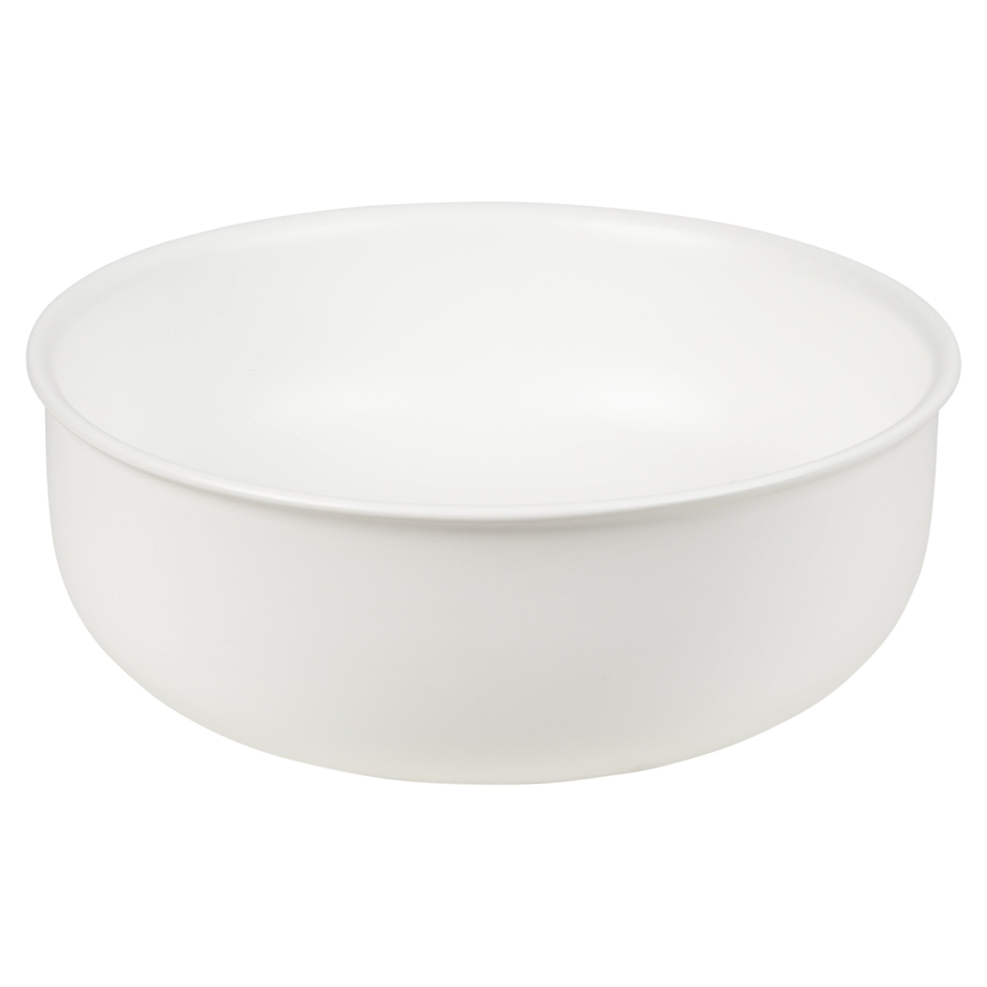 Classic 36cm Ceramic Round Counter Top Basin, Matte White