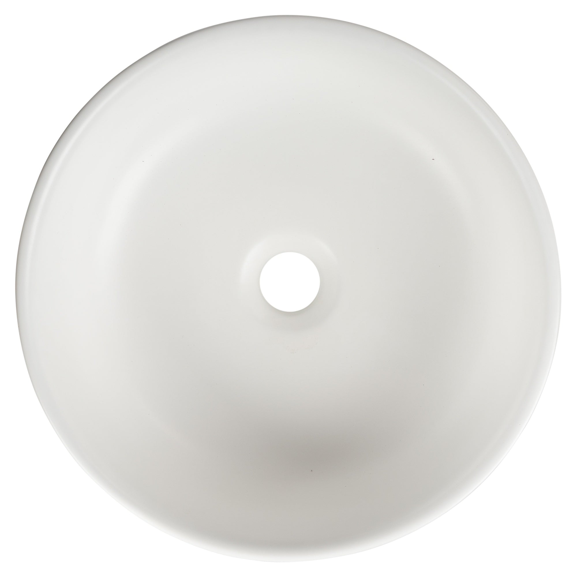 Classic 36cm Ceramic Round Counter Top Basin, Matte White