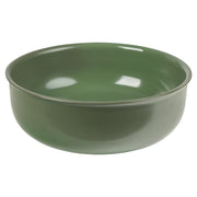 Classic 36cm Ceramic Round Counter Top Basin, Matte Olive Green