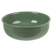 Classic 36cm Ceramic Round Counter Top Basin, Gloss Olive Green