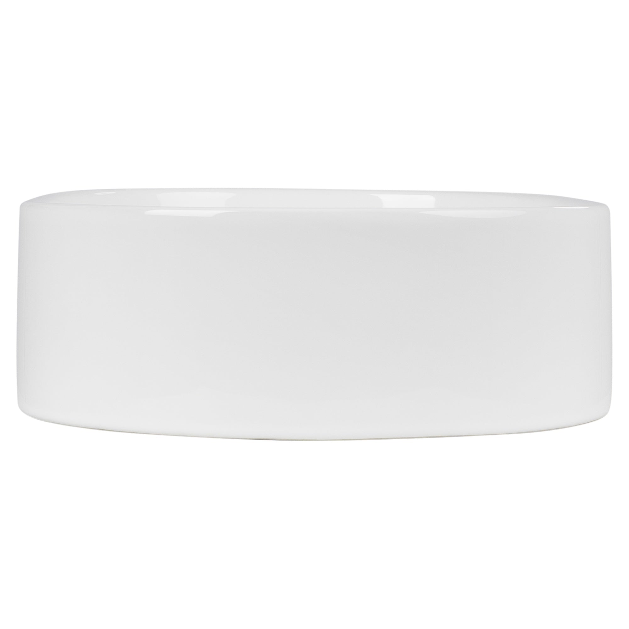 Classic 50cm Ceramic Pill Counter Top Basin, Gloss White