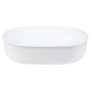 Classic 50cm Ceramic Pill Counter Top Basin, Matte White