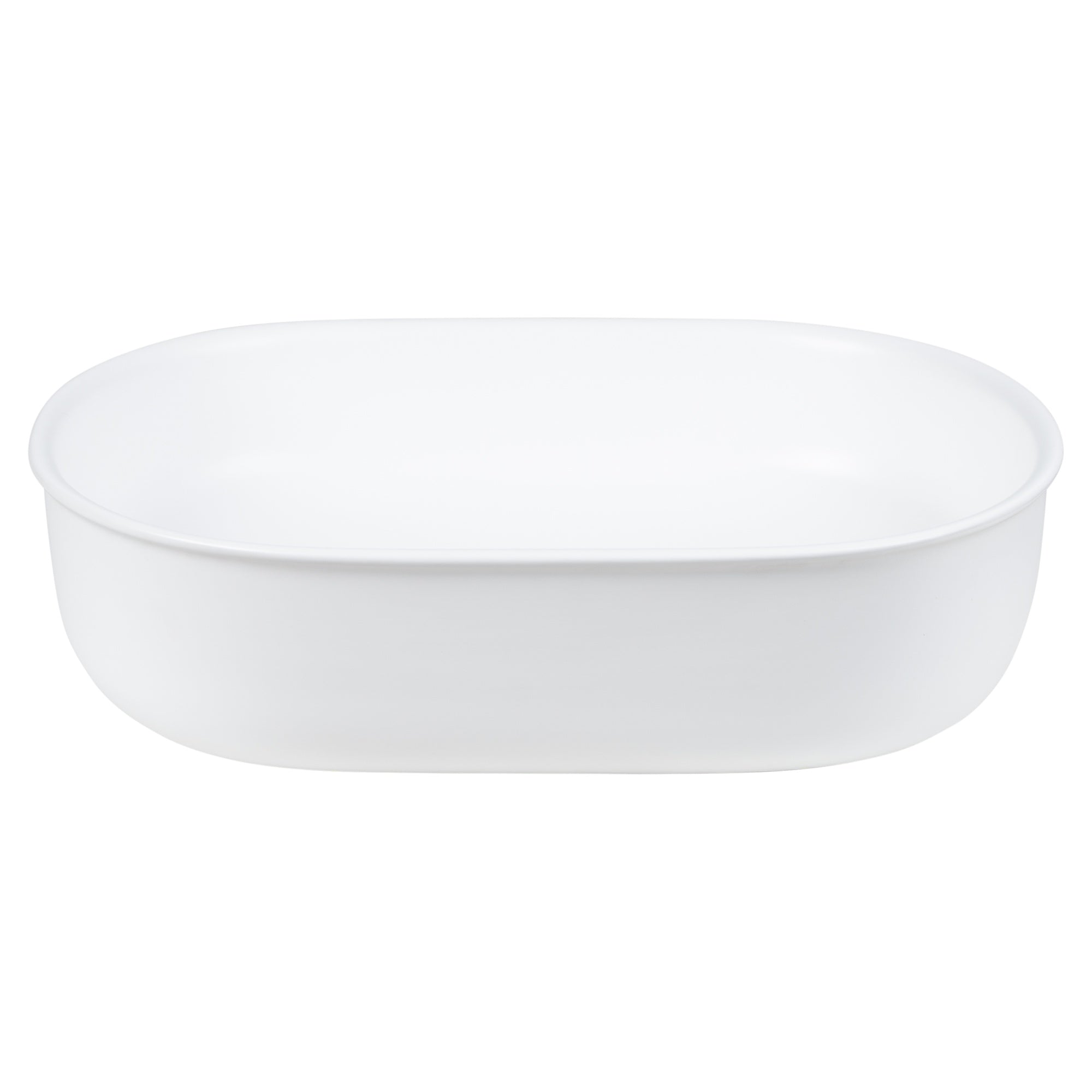 Classic 50cm Ceramic Pill Counter Top Basin, Matte White