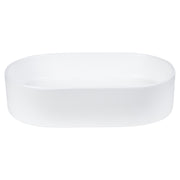 Patricia 50cm Ceramic Pill Counter Top Basin, Matte White