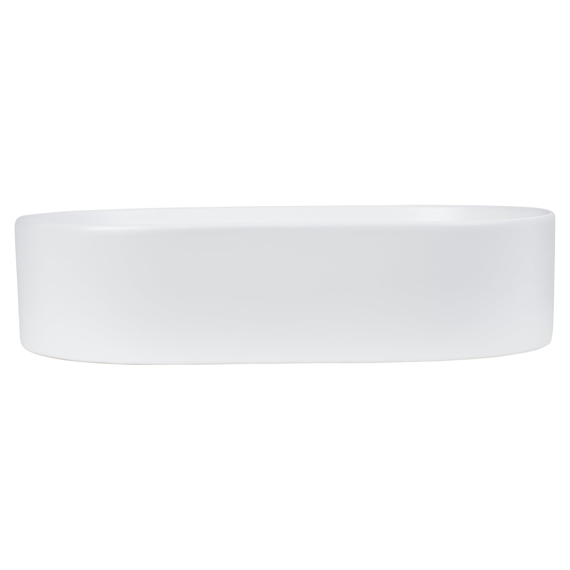 Patricia 50cm Ceramic Pill Counter Top Basin, Matte White