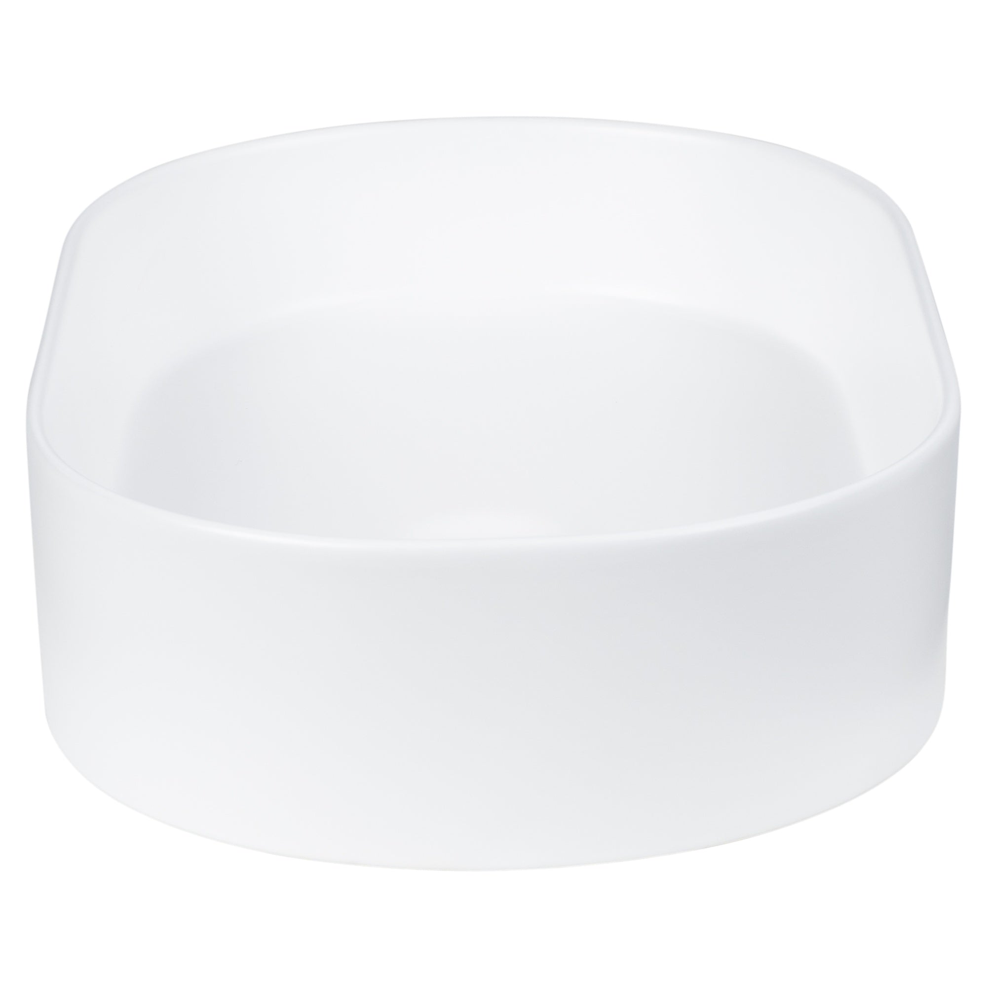 Patricia 50cm Ceramic Pill Counter Top Basin, Matte White