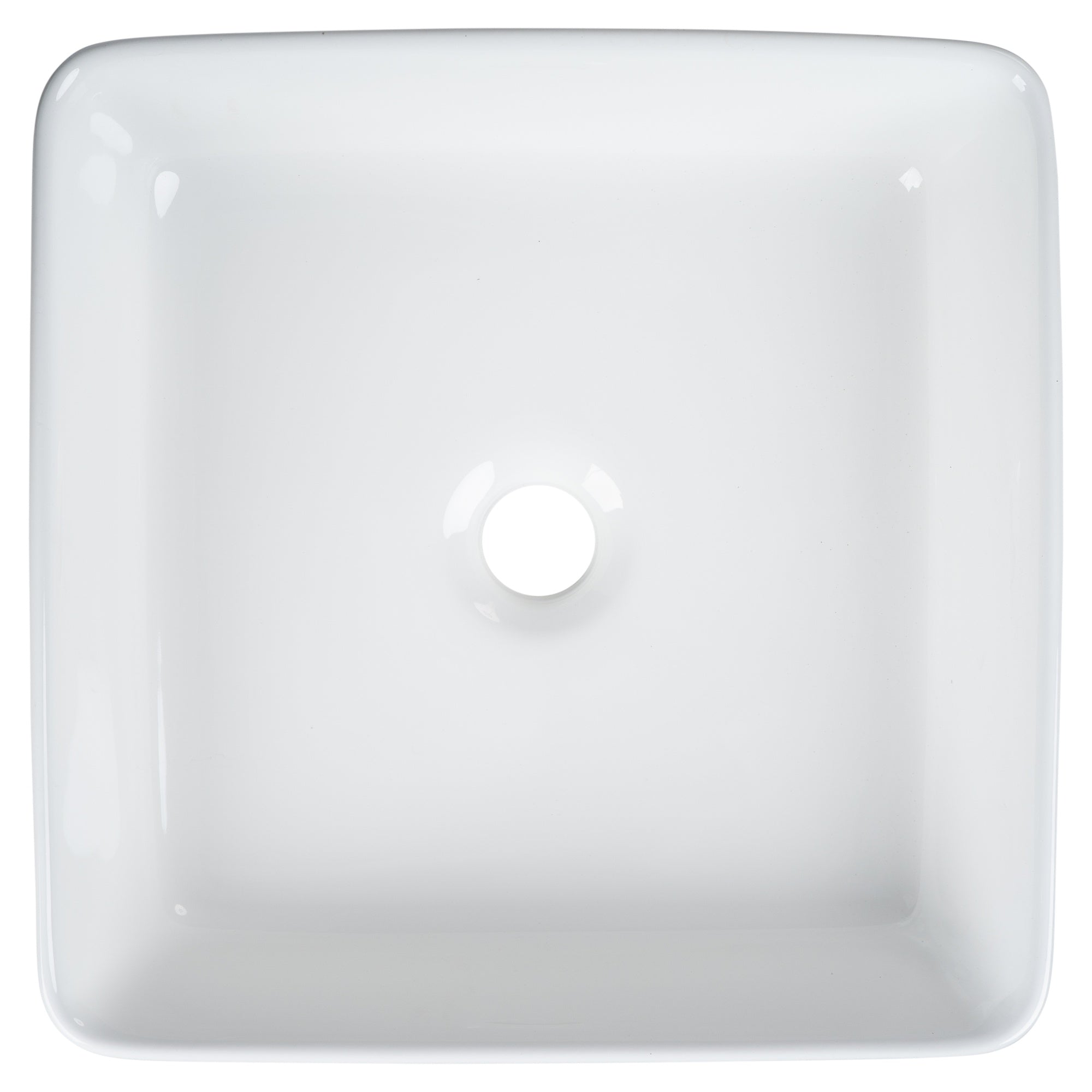 Alton 36cm Ceramic Square Counter Top Basin, Gloss White