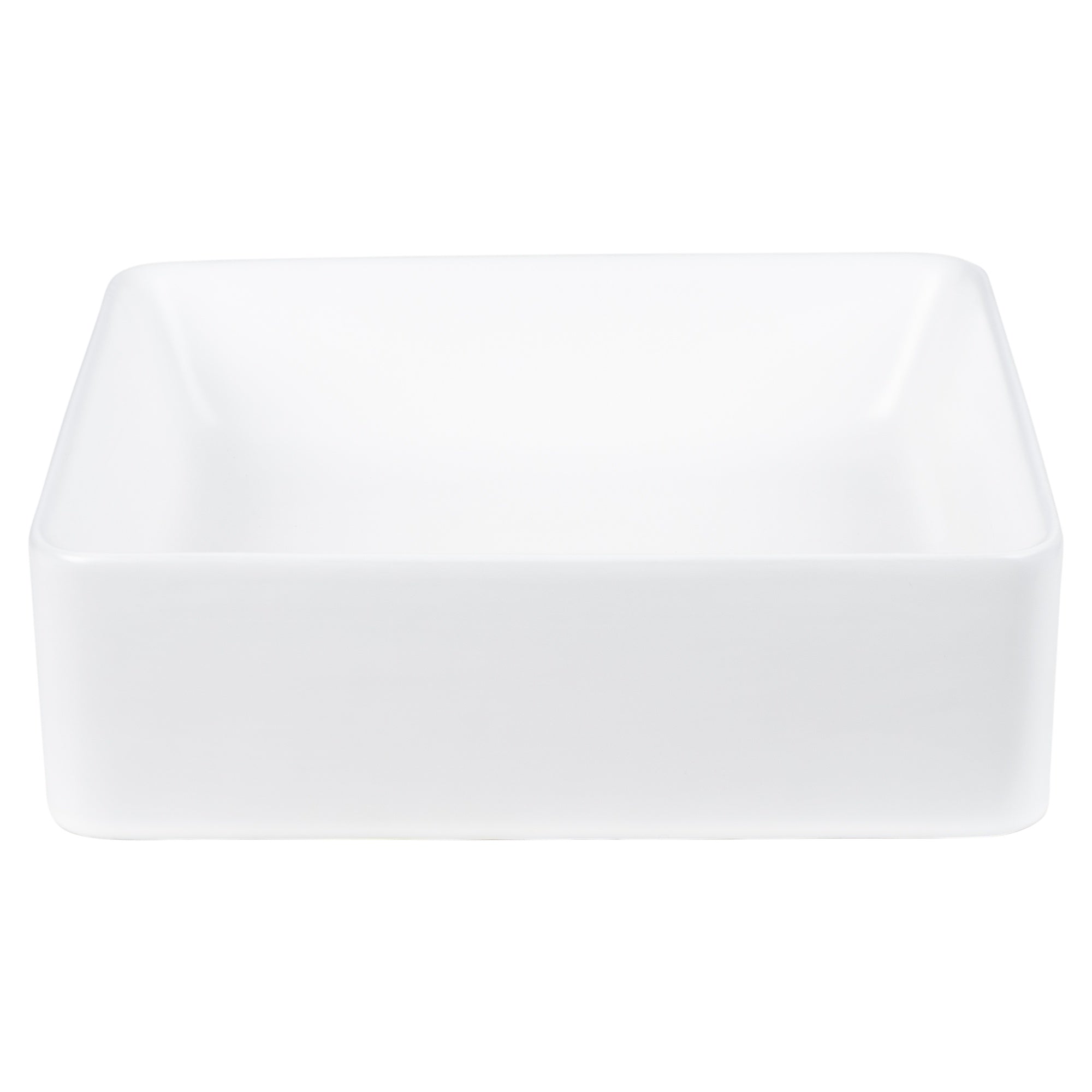 Alton 36cm Ceramic Square Counter Top Basin, Matte White
