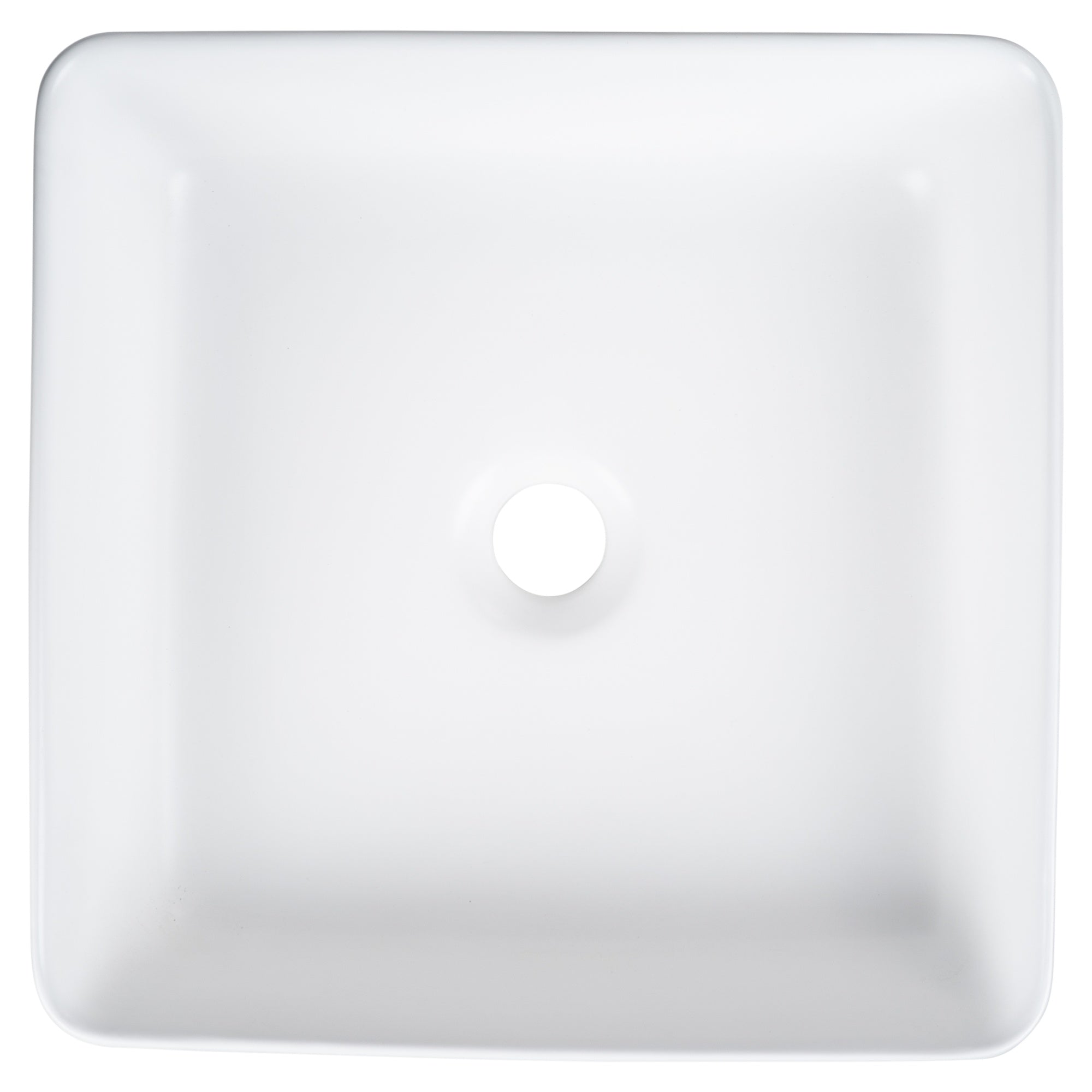 Alton 36cm Ceramic Square Counter Top Basin, Matte White