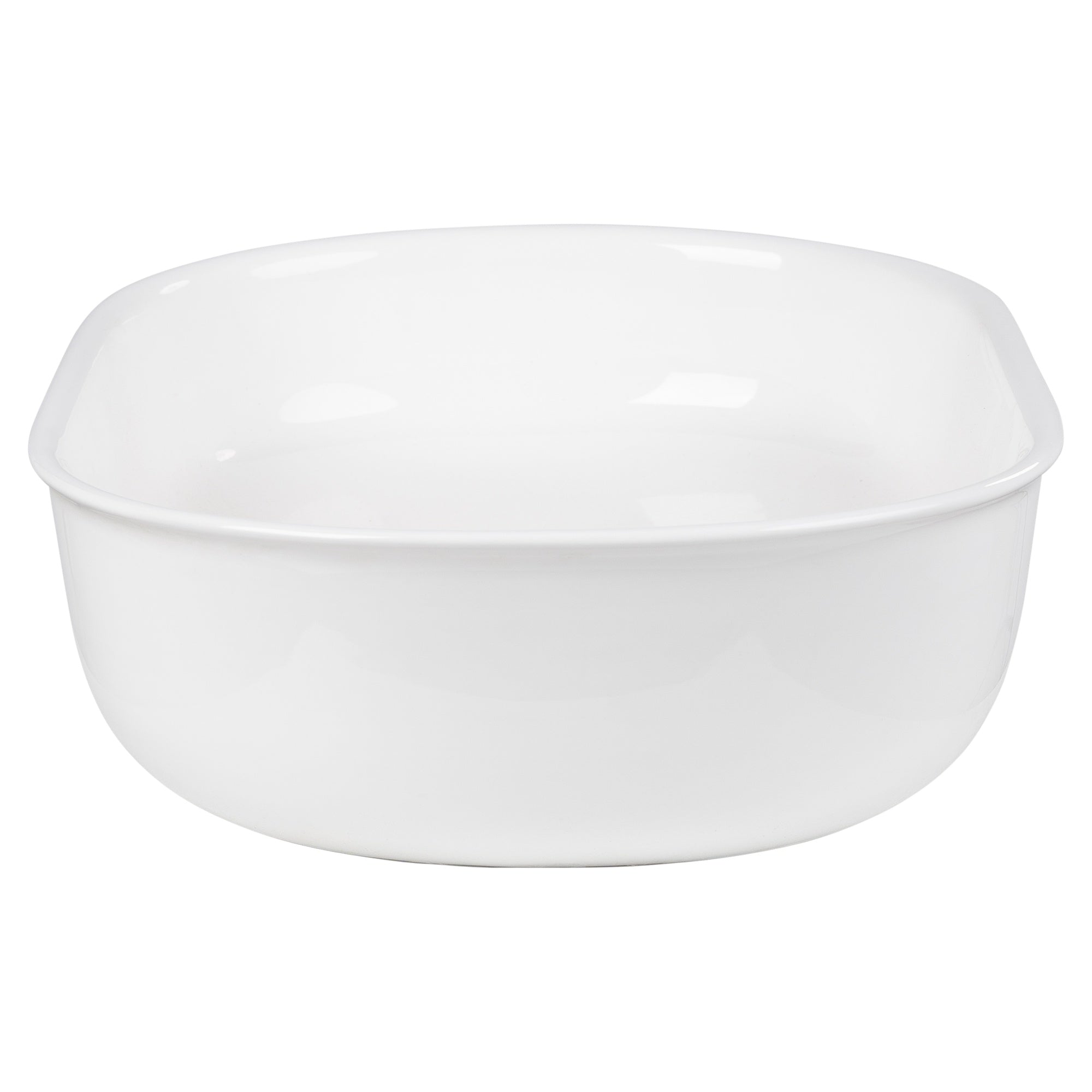 Soft Curve 46cm Ceramic Rectangular Counter Top Basin, Gloss White