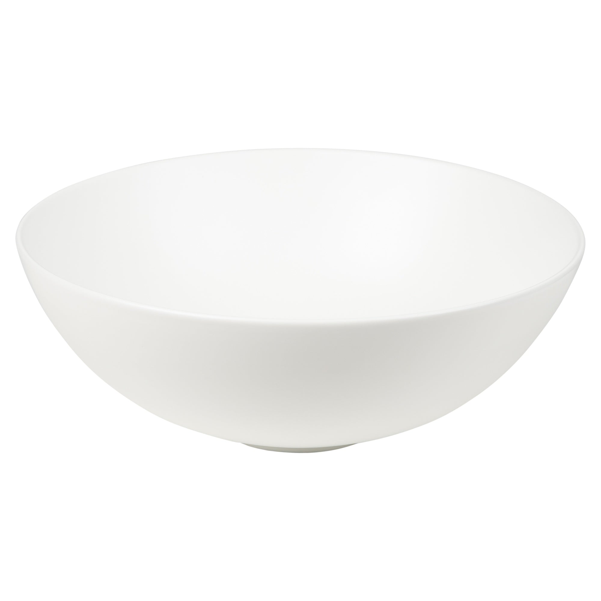 Soft Curve 46cm Ceramic Rectangular Counter Top Basin, Matte White