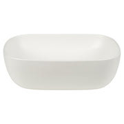 Minimal 36cm Ceramic Round Counter Top Basin, Matte White