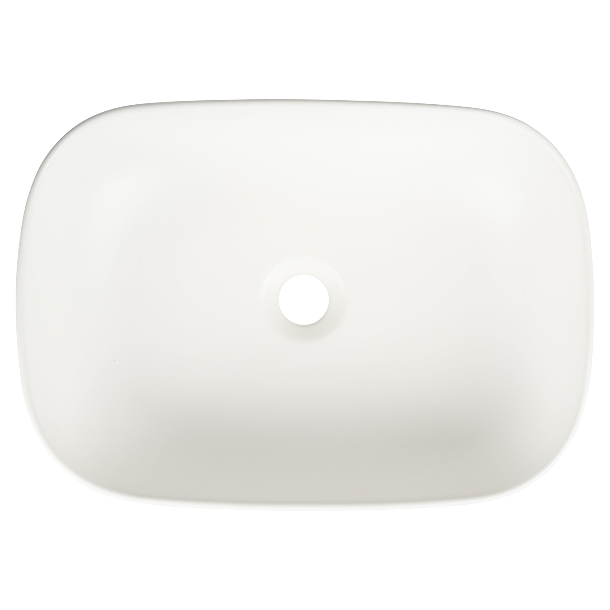 Minimal 36cm Ceramic Round Counter Top Basin, Matte White