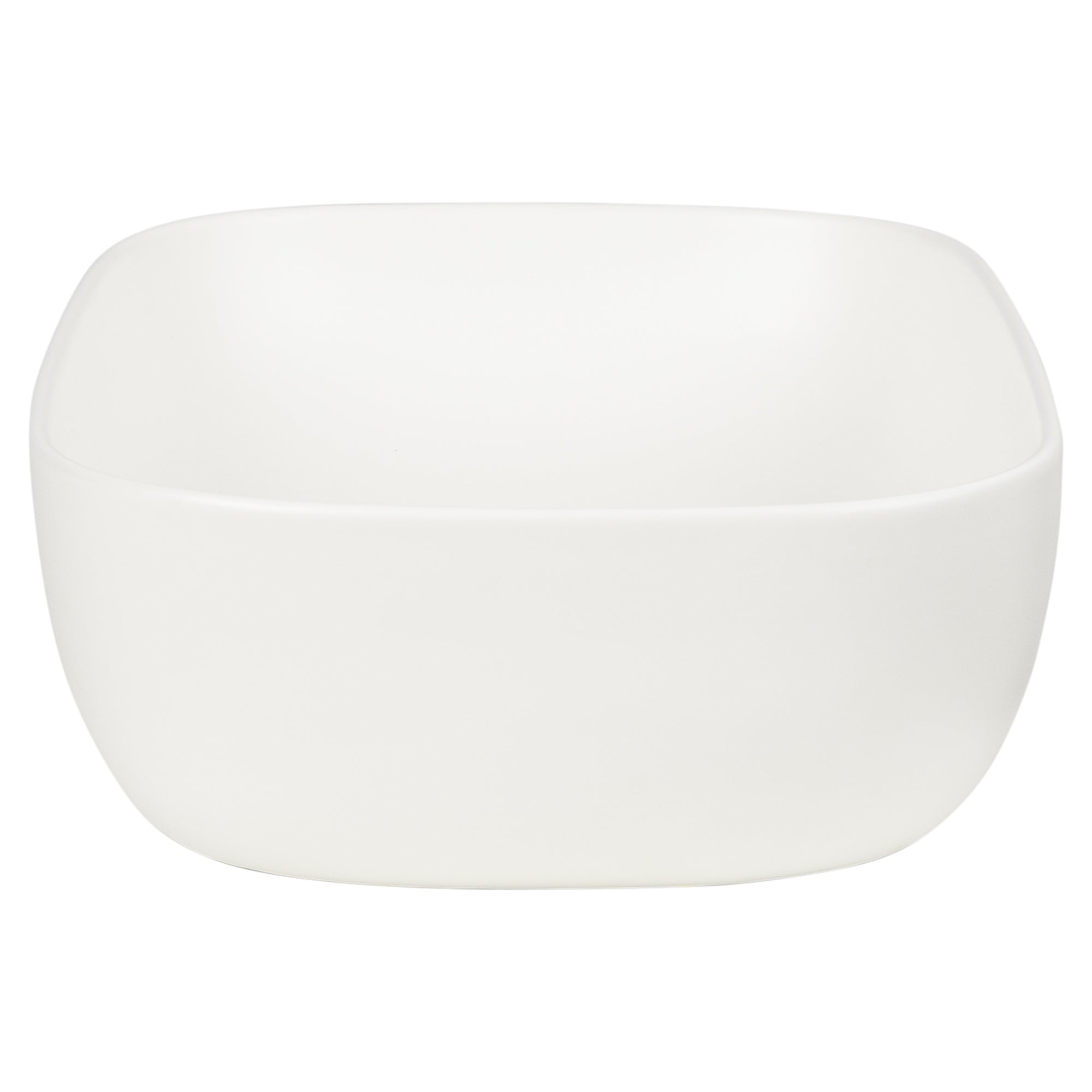 Minimal 36cm Ceramic Round Counter Top Basin, Matte White