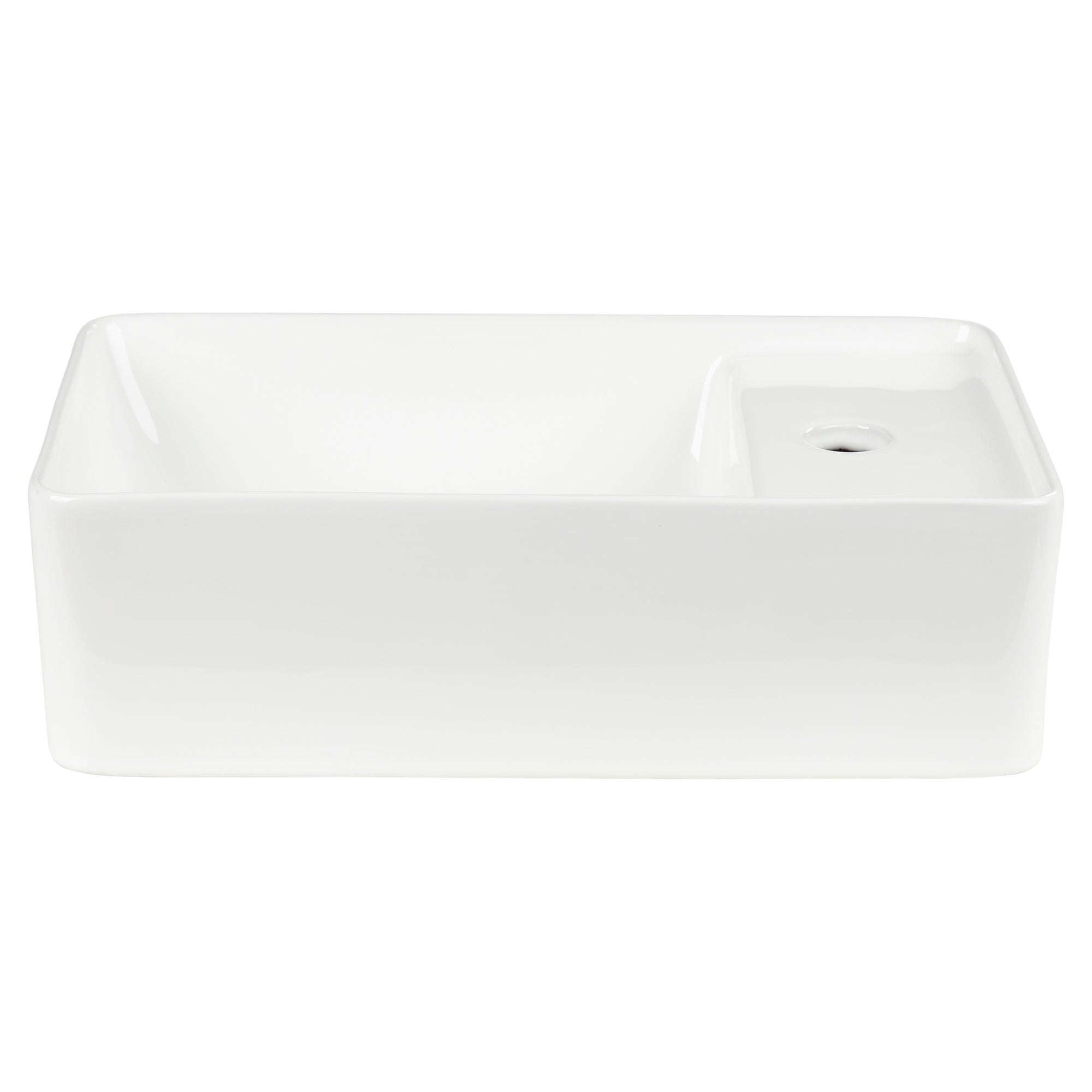 Ceramic Wall Hung Basin, Gloss White