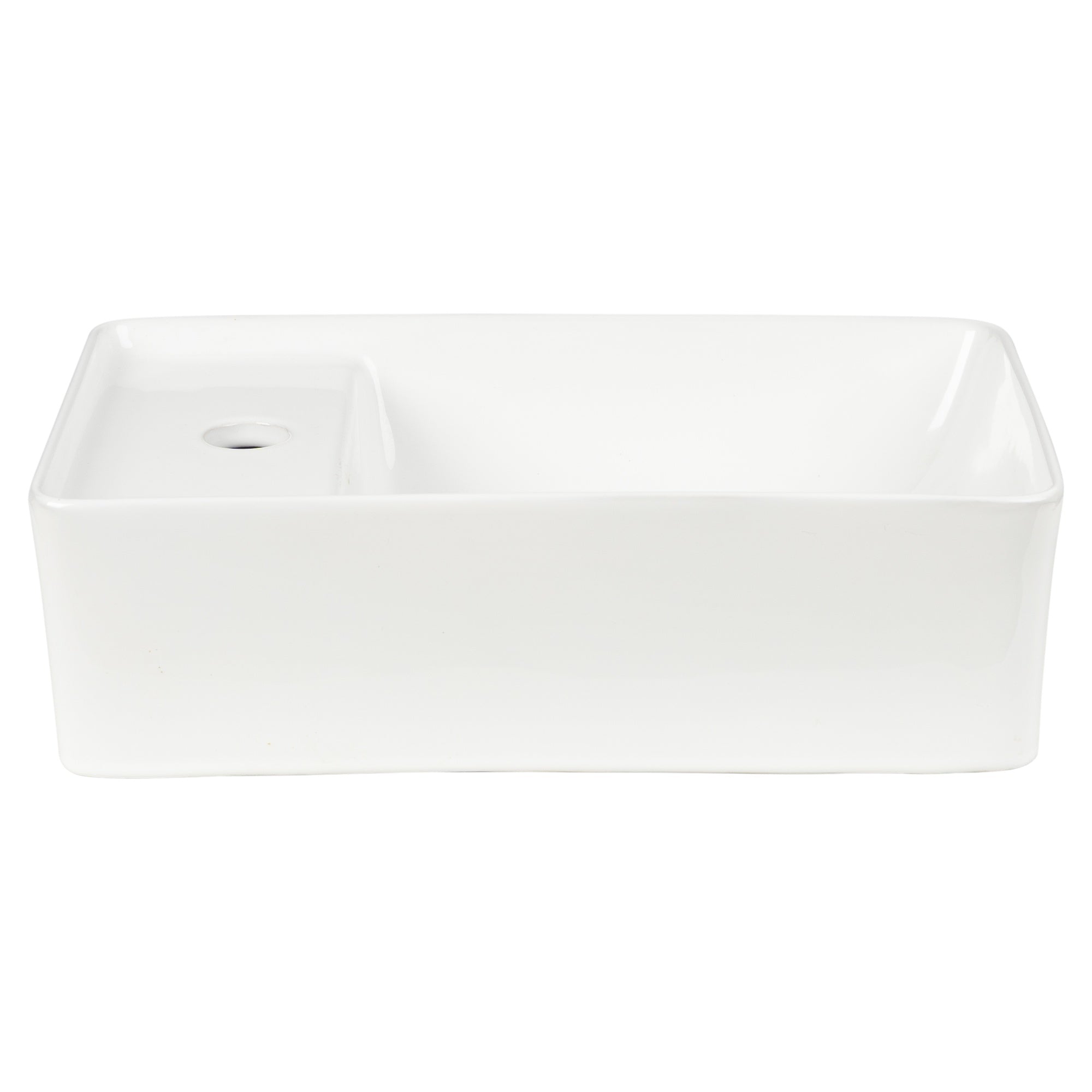 Ceramic Wall Hung Basin, Gloss White