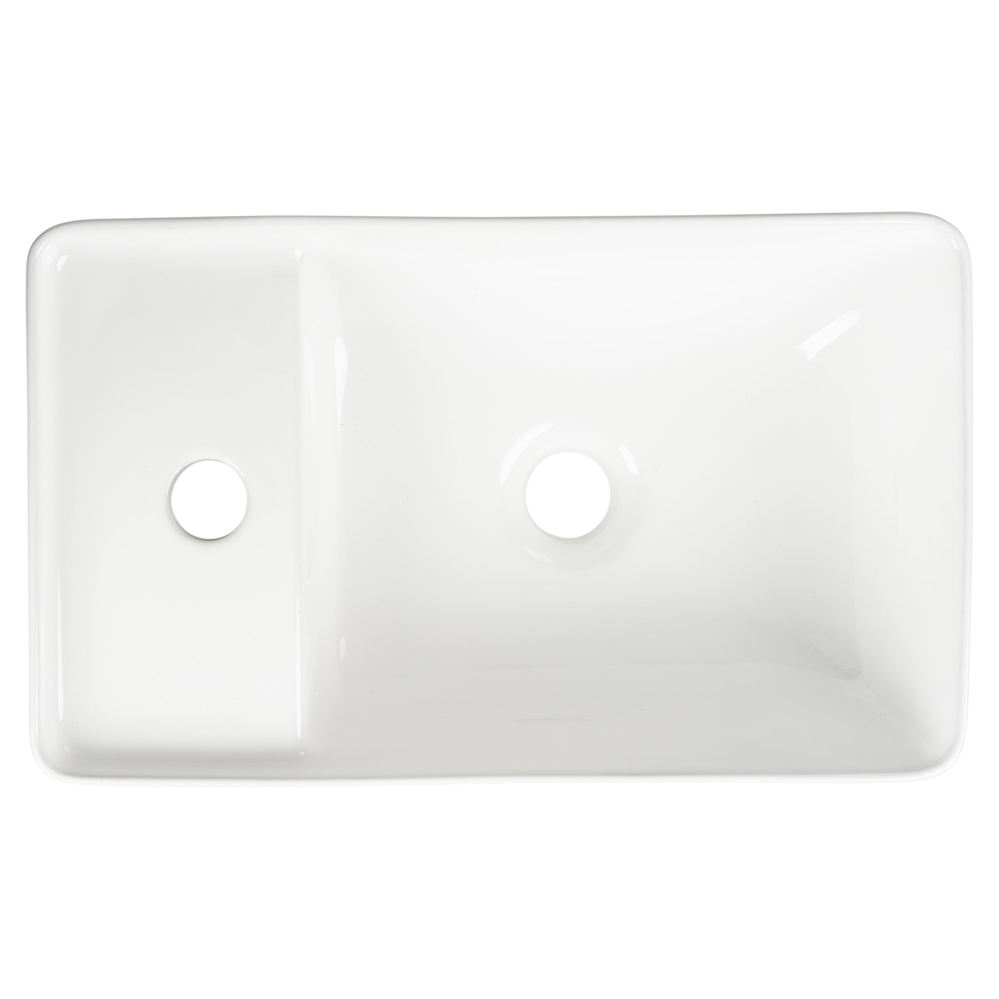 Ceramic Wall Hung Basin, Gloss White
