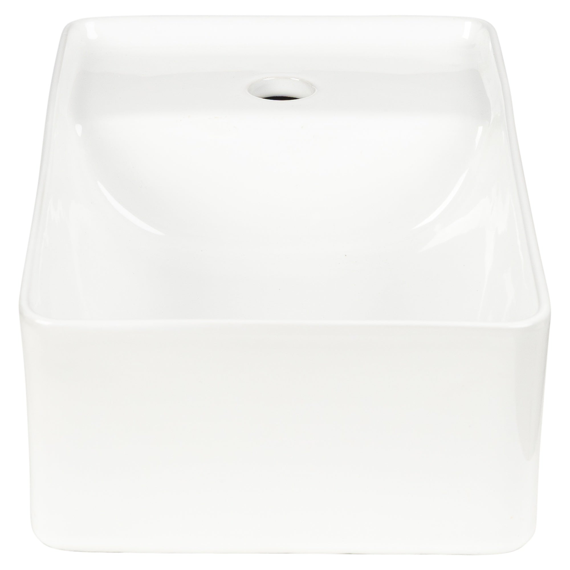 Ceramic Wall Hung Basin, Gloss White
