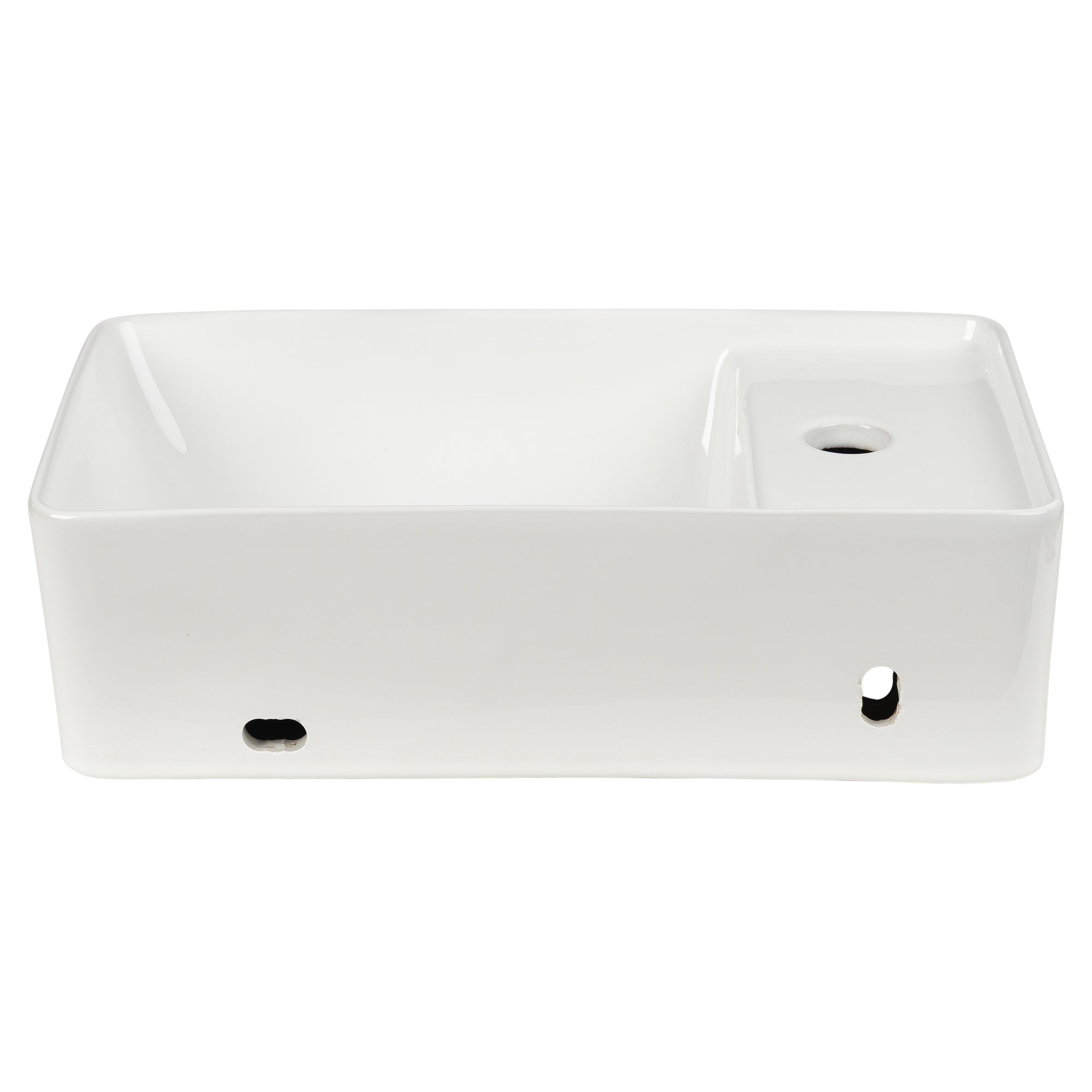 Ceramic Wall Hung Basin, Gloss White
